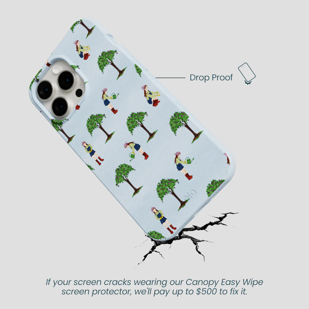Powder Blue Gardening Girl iPhone 14 Pro Max Case - Image 5