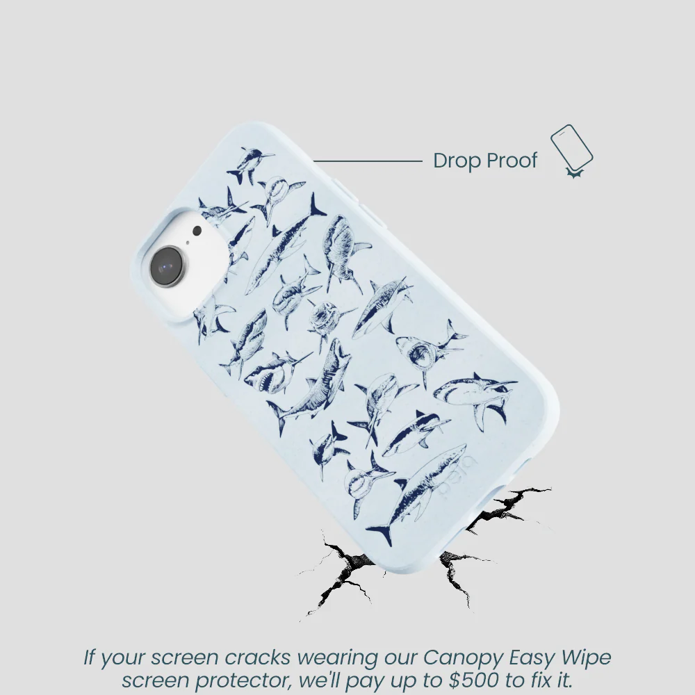 Powder Blue Great White iPhone 16e/17e Case - Image 5
