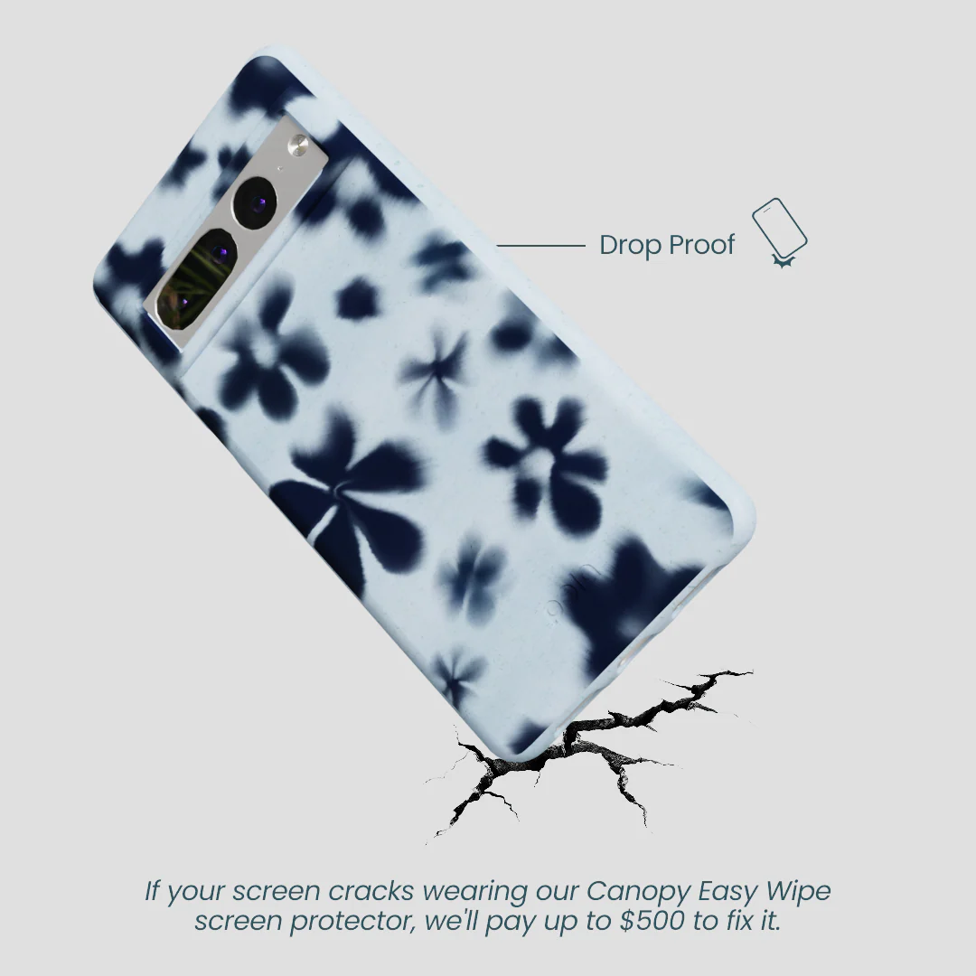 Powder Blue Hazy Daisies Google Pixel 7 Pro Case - Image 5
