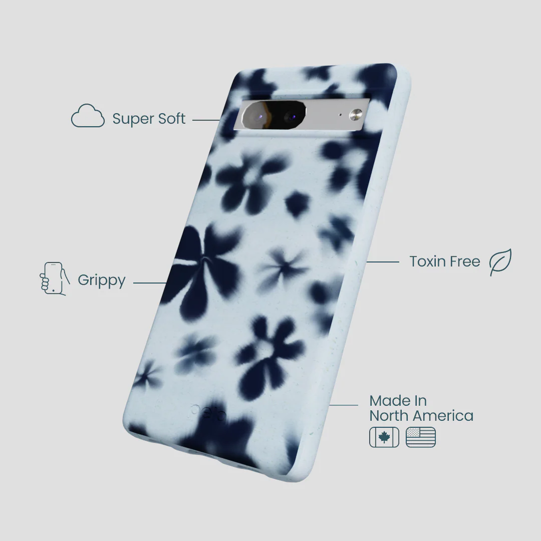 Powder Blue Hazy Daisies Google Pixel 7a Case - Image 4