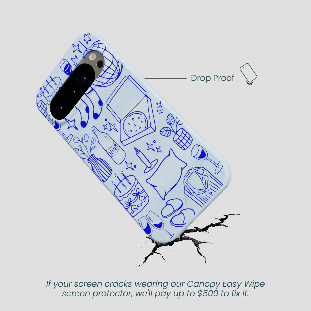 Powder Blue Home for Midnight Google Pixel 9/9 Pro Case - Image 5