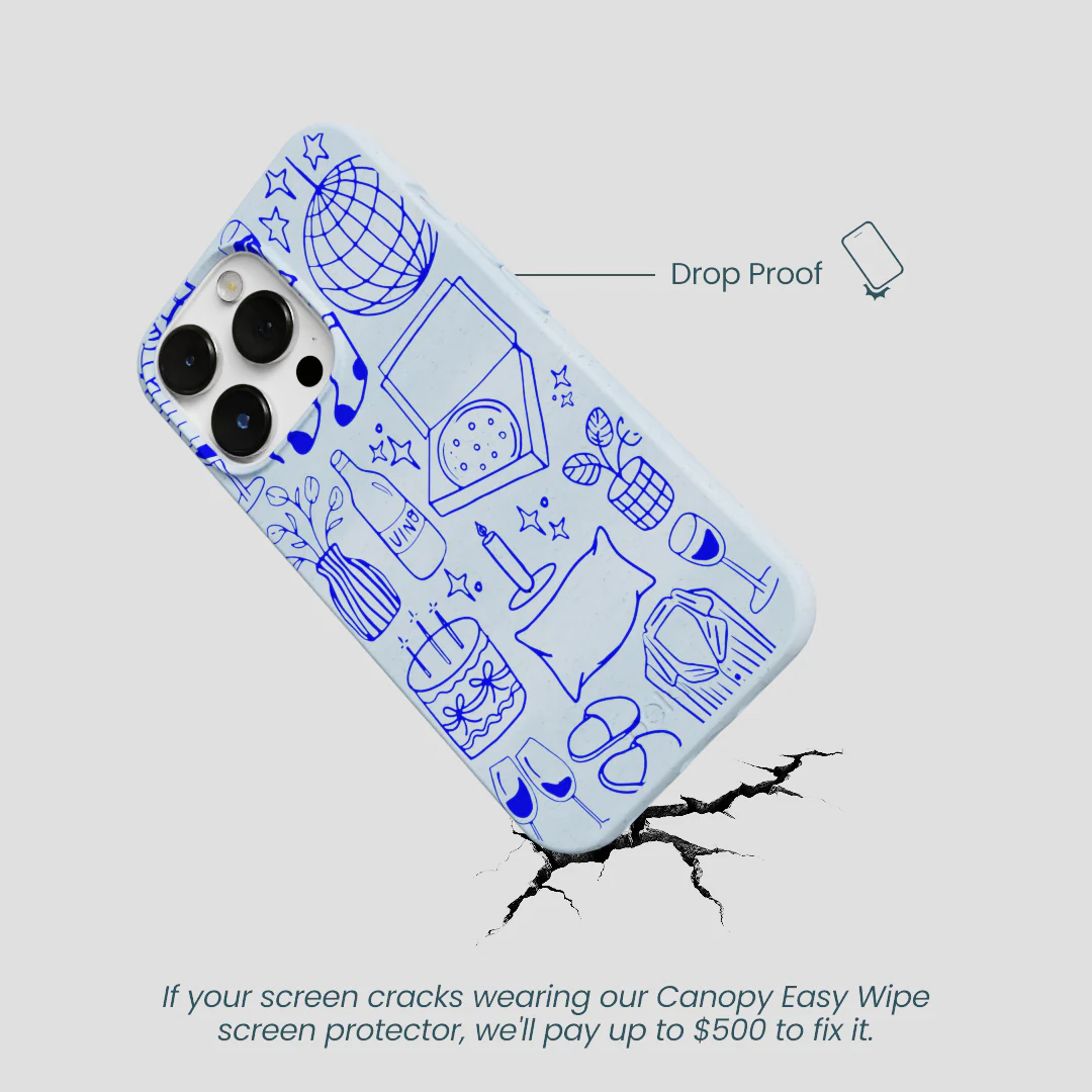 Powder Blue Home for Midnight iPhone 13 Pro Case - Image 5