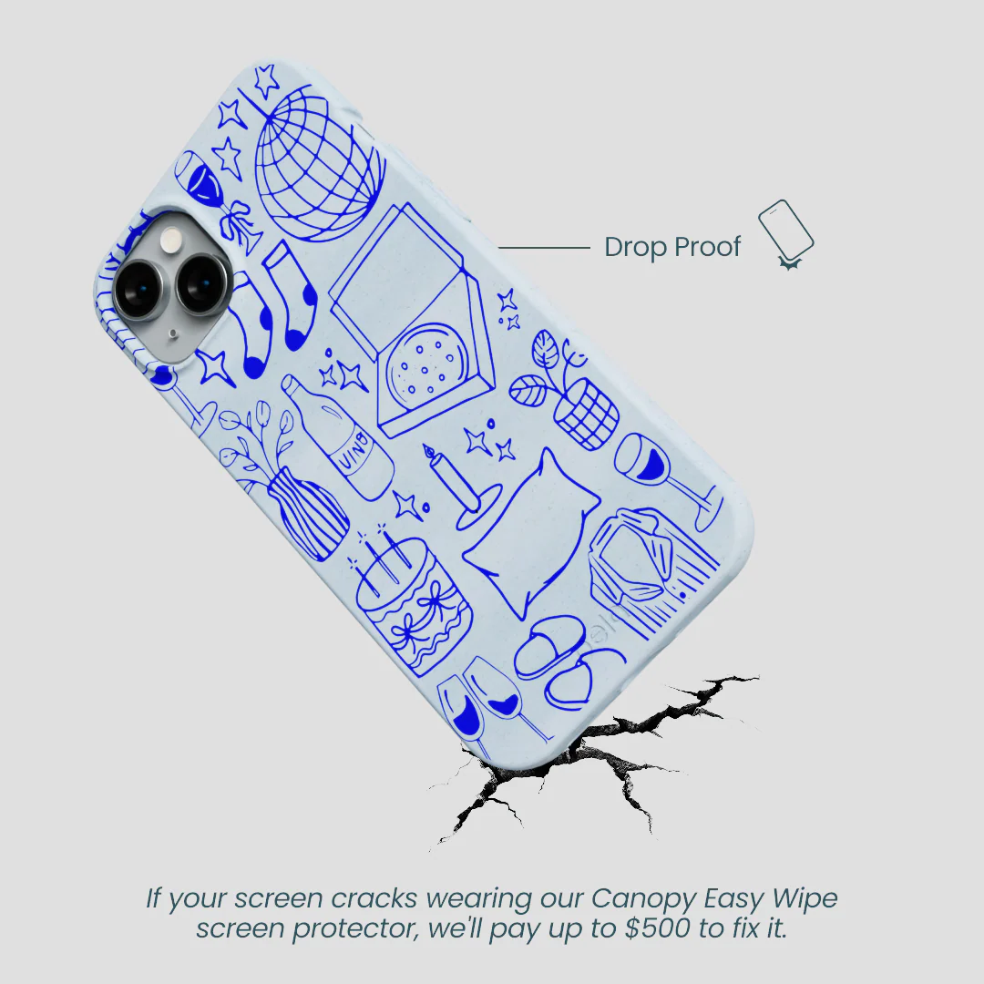 Powder Blue Home for Midnight iPhone 14 Plus Case - Image 5
