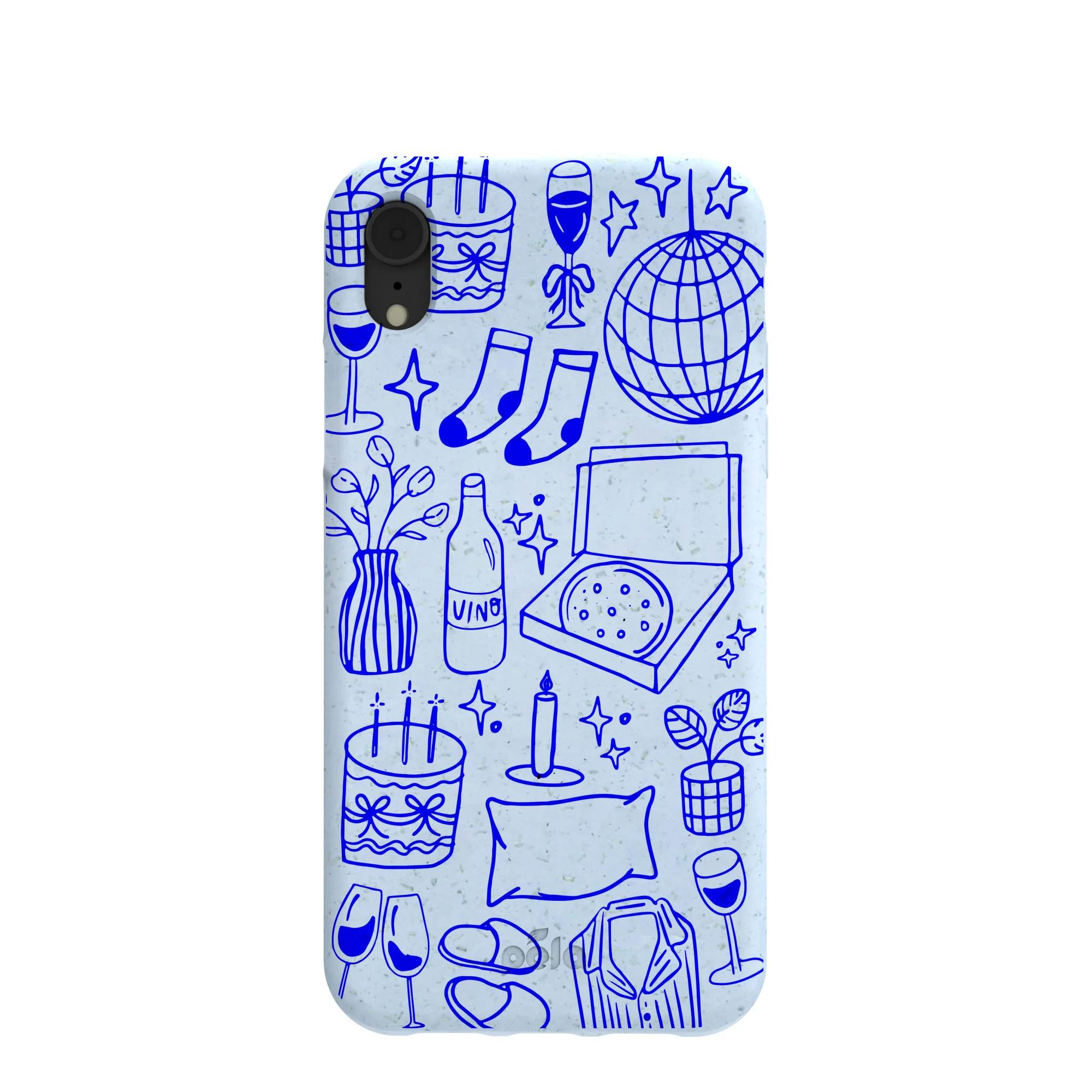 Powder Blue Home for Midnight iPhone XR Case