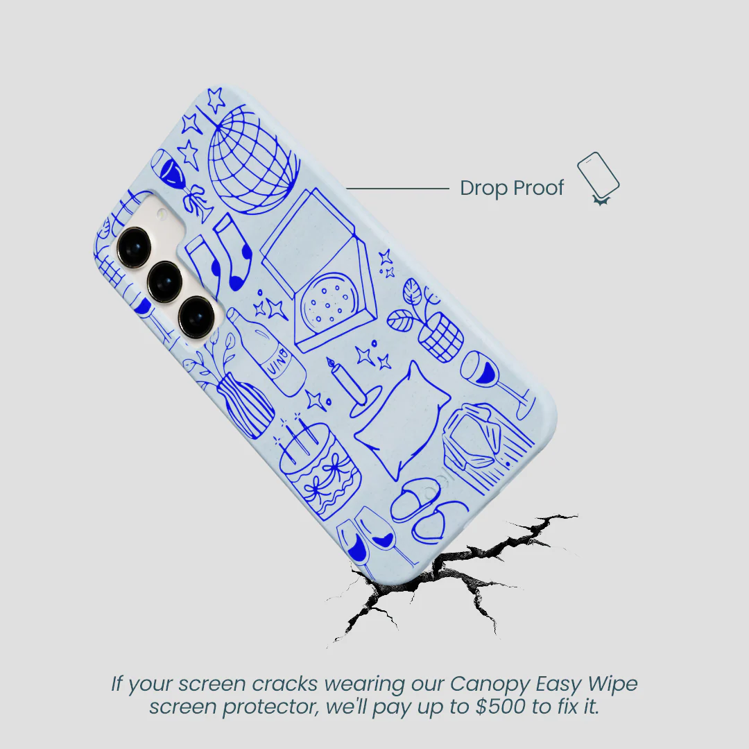 Powder Blue Home for Midnight Samsung Galaxy S24 Case - Image 5