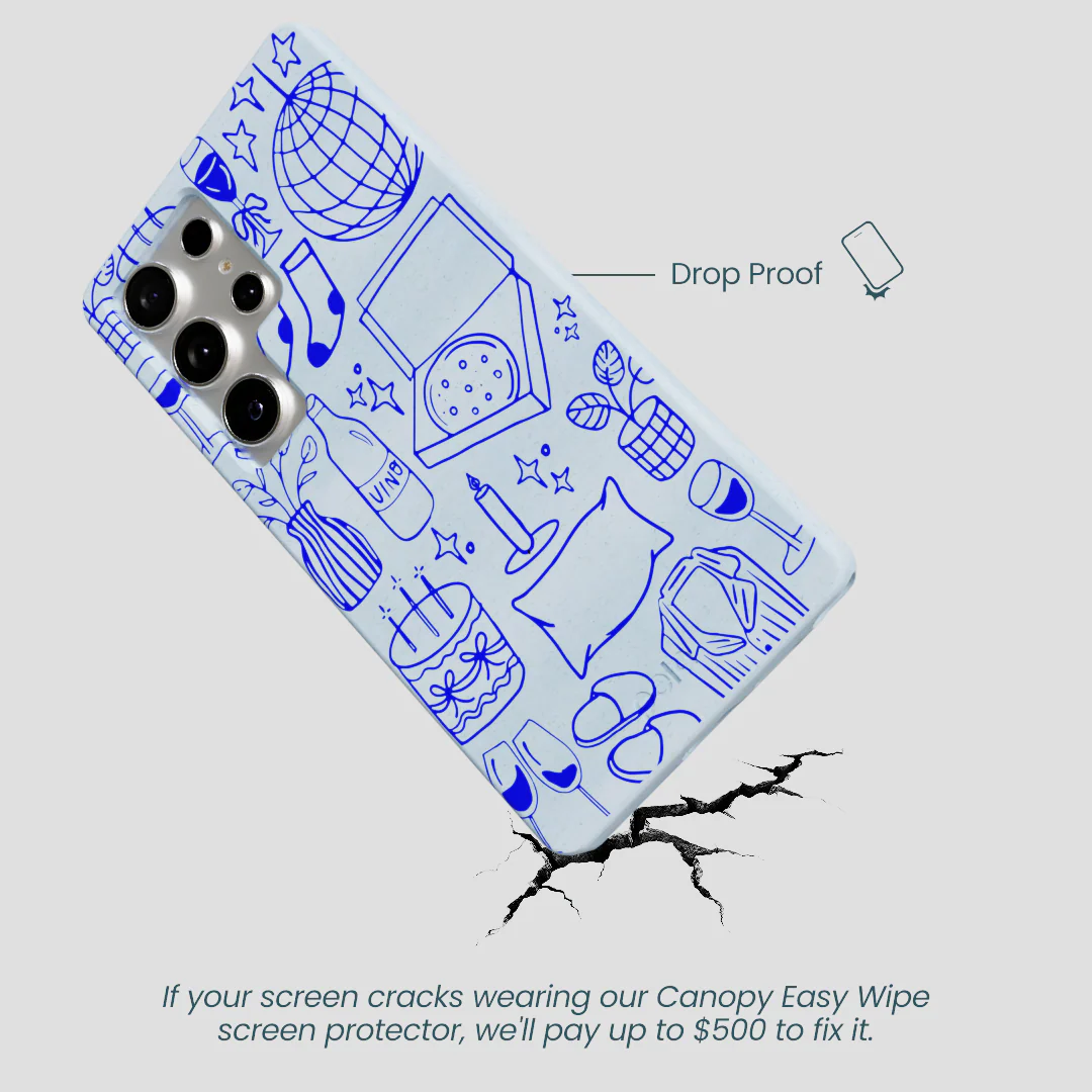 Powder Blue Home for Midnight Samsung Galaxy S25 Ultra Case - Image 5