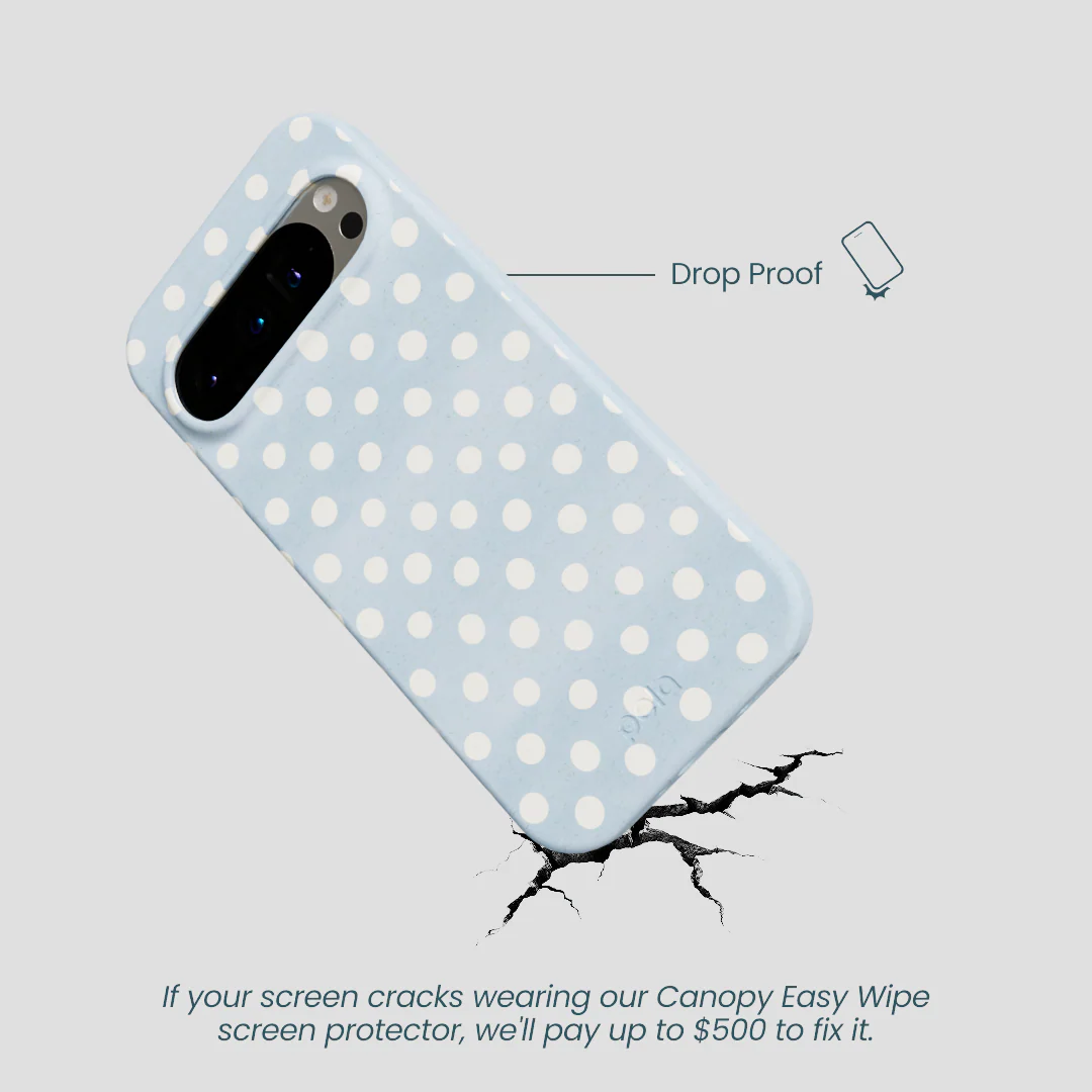 Powder Blue Indigo Dots Google Pixel 9/9 Pro Case - Image 5