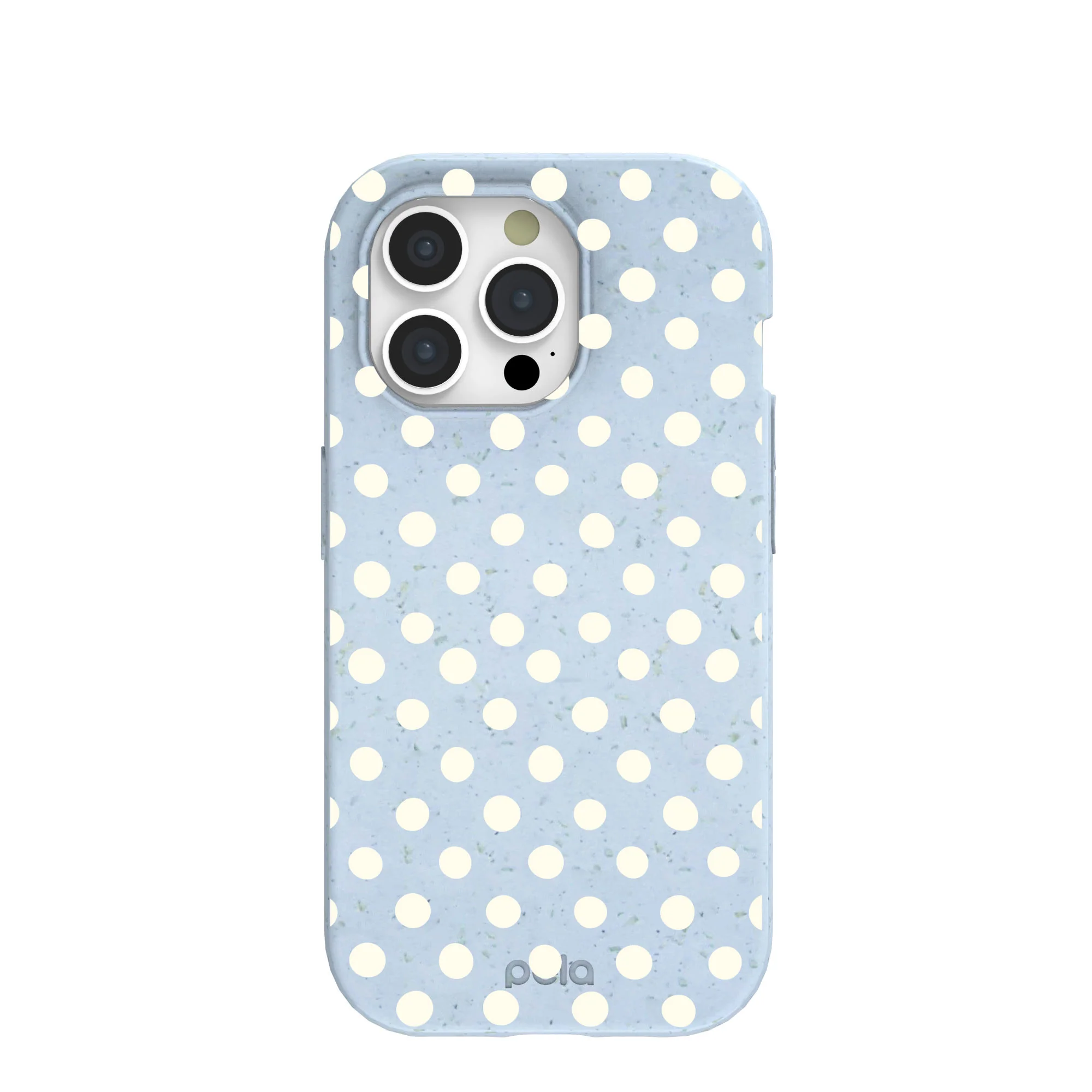 Powder Blue Indigo Dots iPhone 15 Pro Case