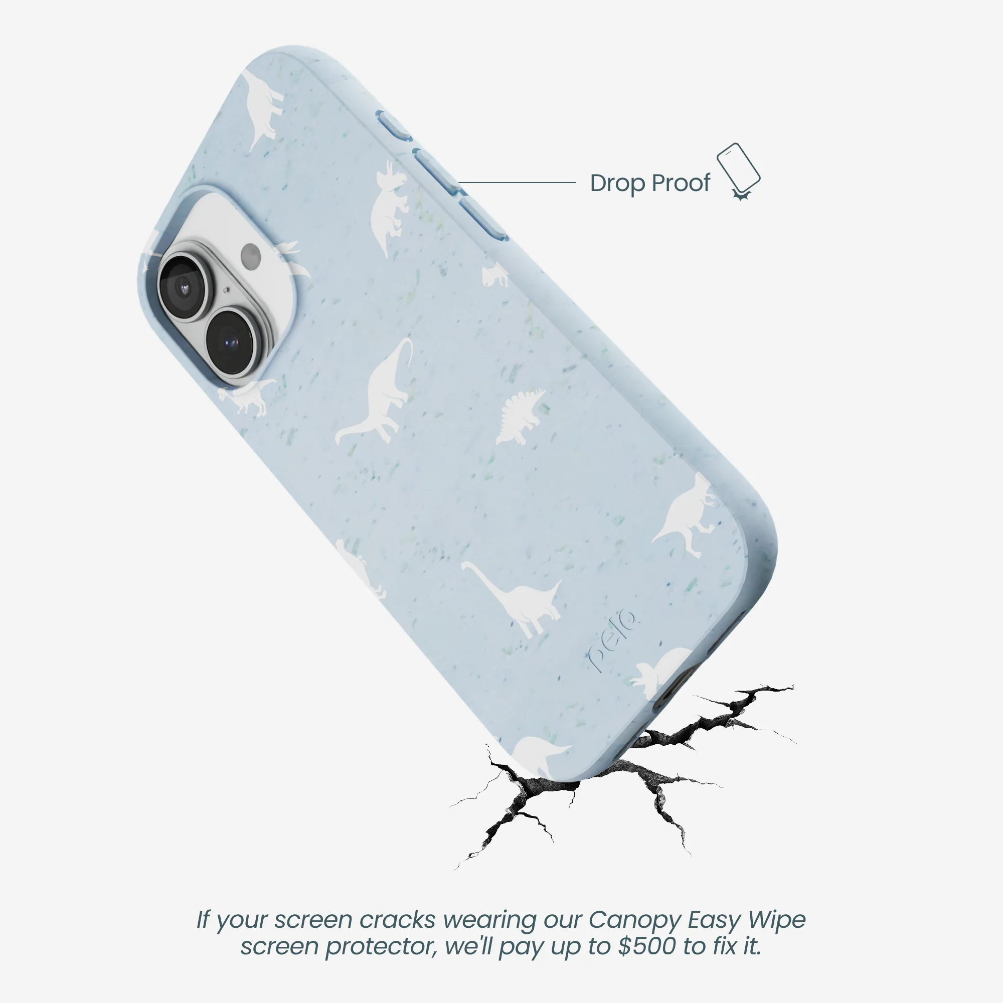 Powder Blue Lil Dinos iPhone 17 Case - Image 5