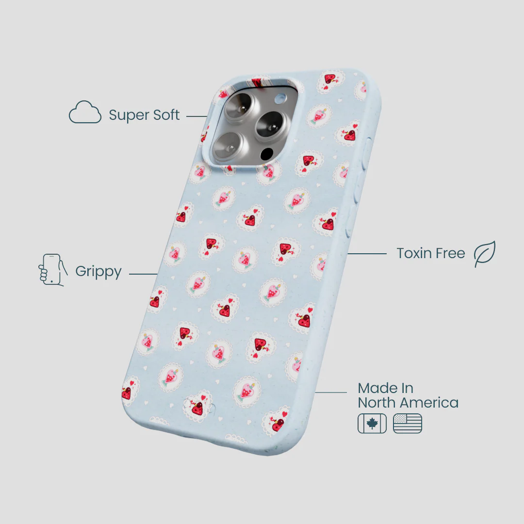 Powder Blue Love Potion iPhone 16 Pro Case - Image 4