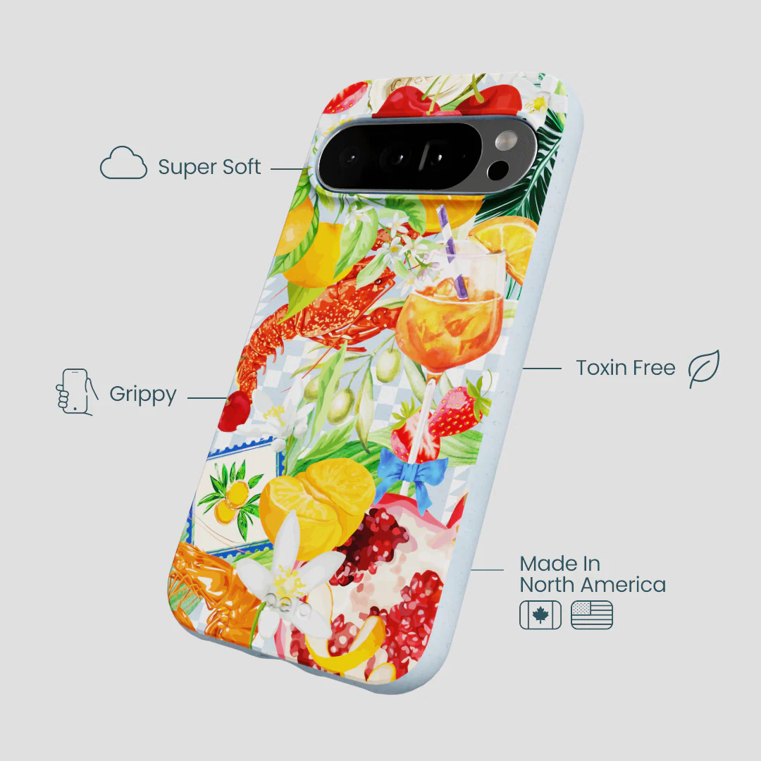 Powder Blue Mediterranean Summers Google Pixel 10 Pro XL Case - Image 4