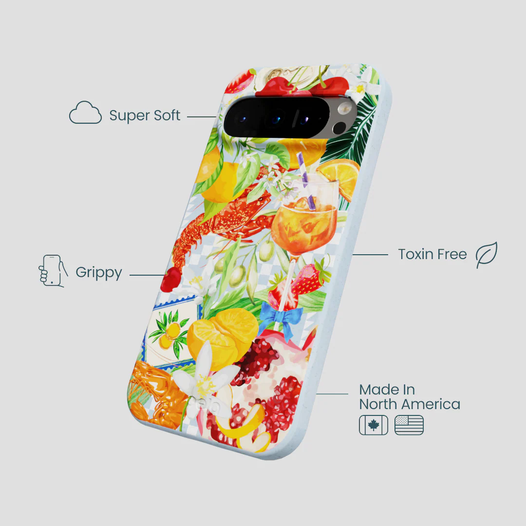 Powder Blue Mediterranean Summers Google Pixel 9/9 Pro Case - Image 4