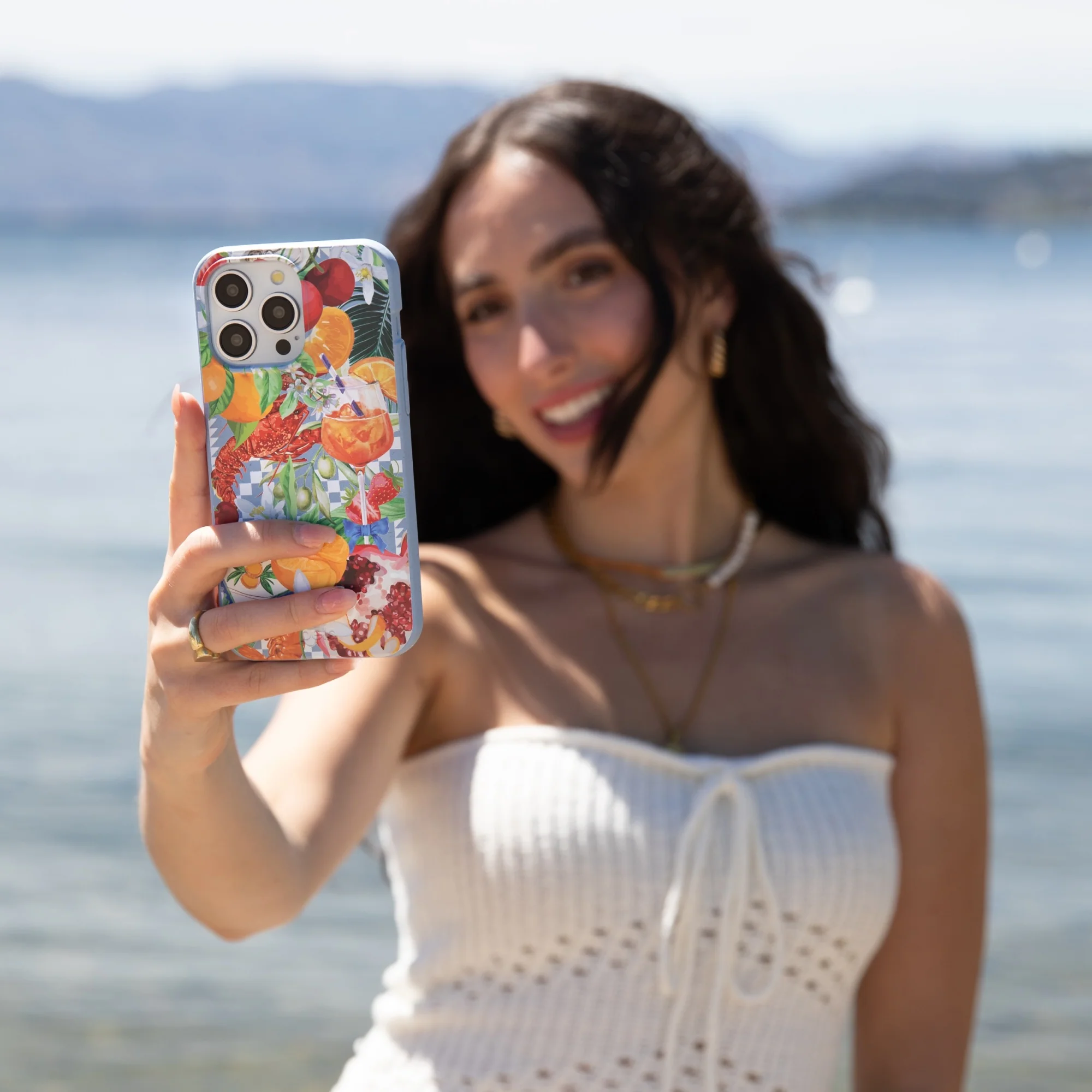 Powder Blue Mediterranean Summers Google Pixel 9a Case - Image 6
