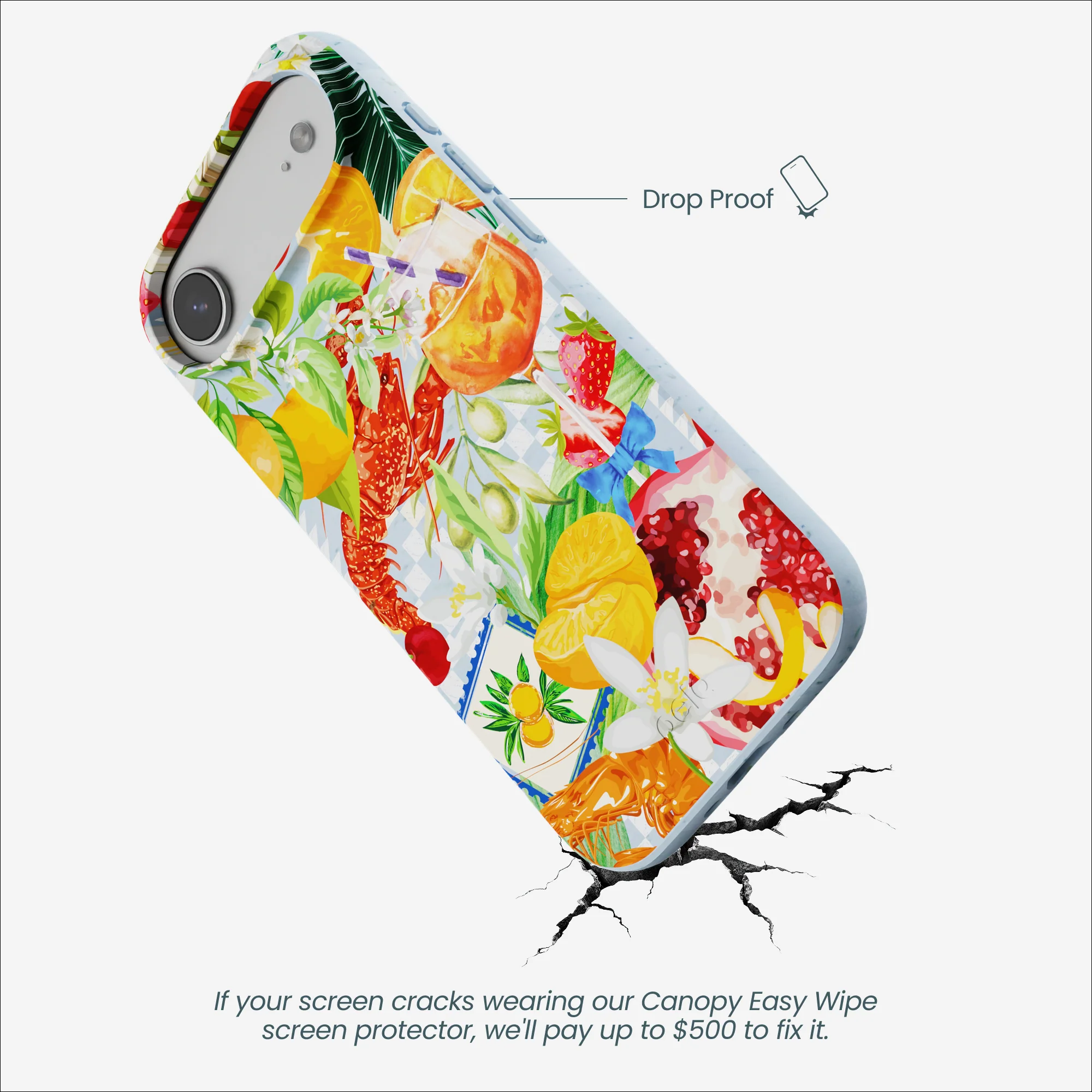 Powder Blue Mediterranean Summers iPhone Air Case - Image 5