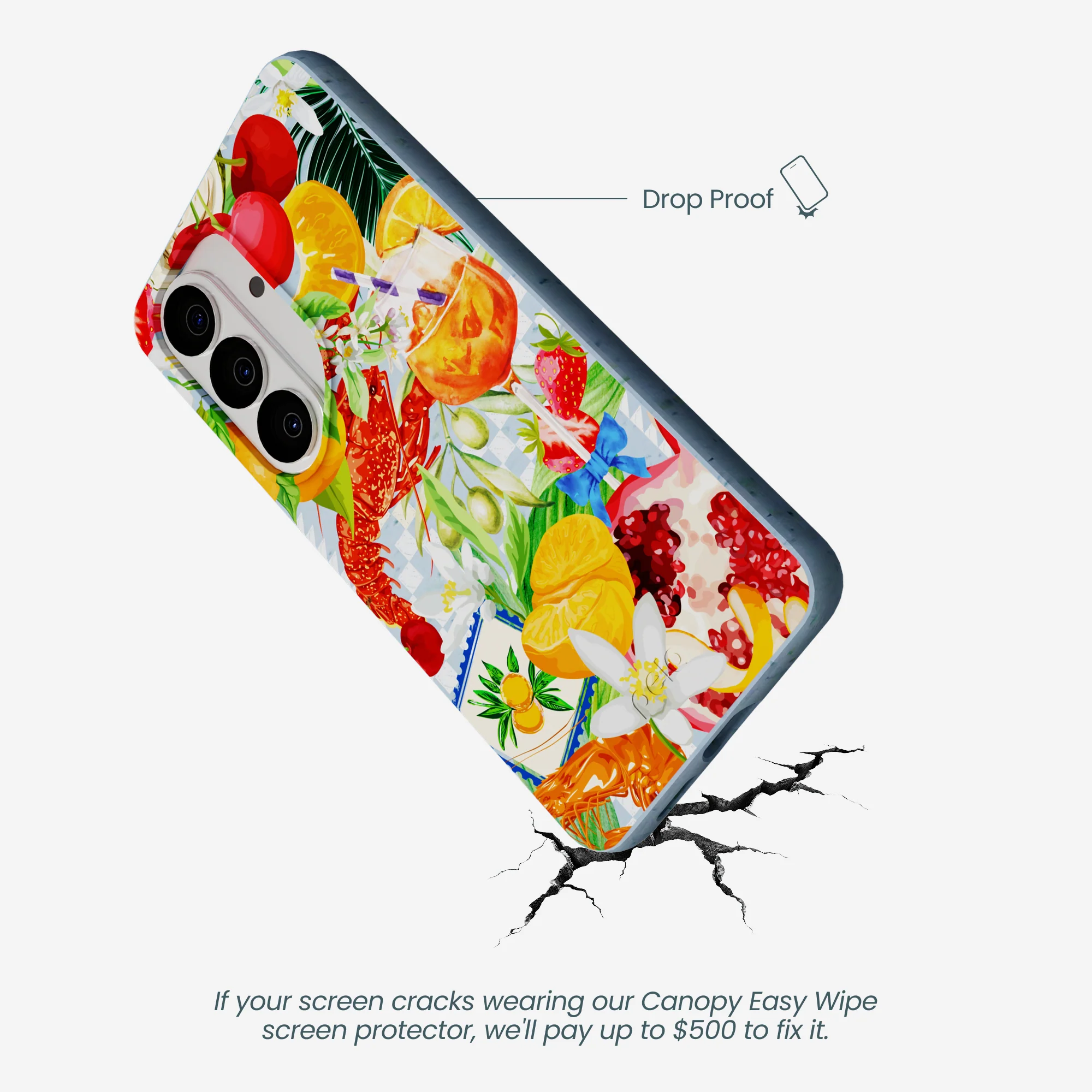 Powder Blue Mediterranean Summers Samsung Galaxy S26 Case - Image 5