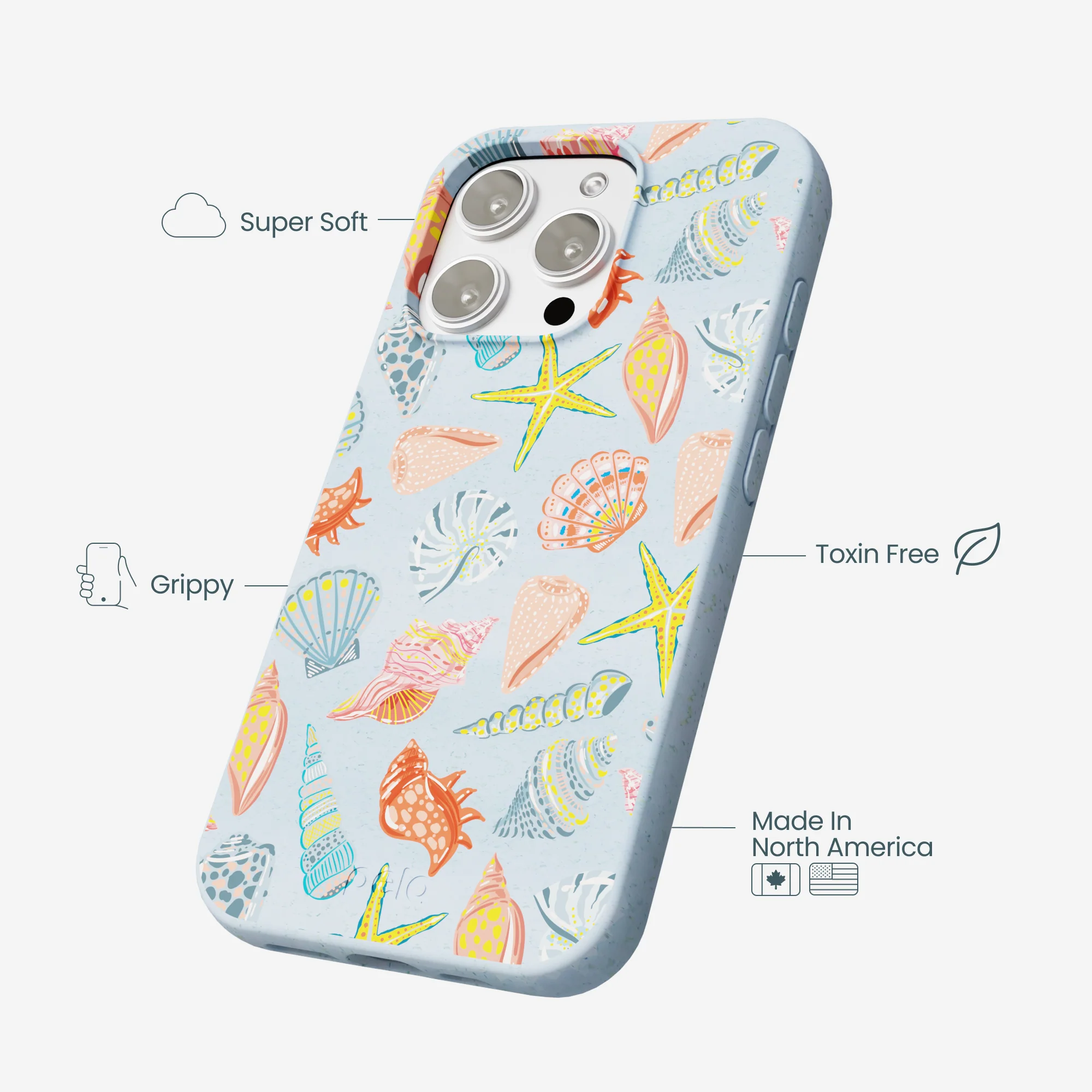 Powder Blue Mermaid Finds iPhone 16 Pro Max Case - Image 4