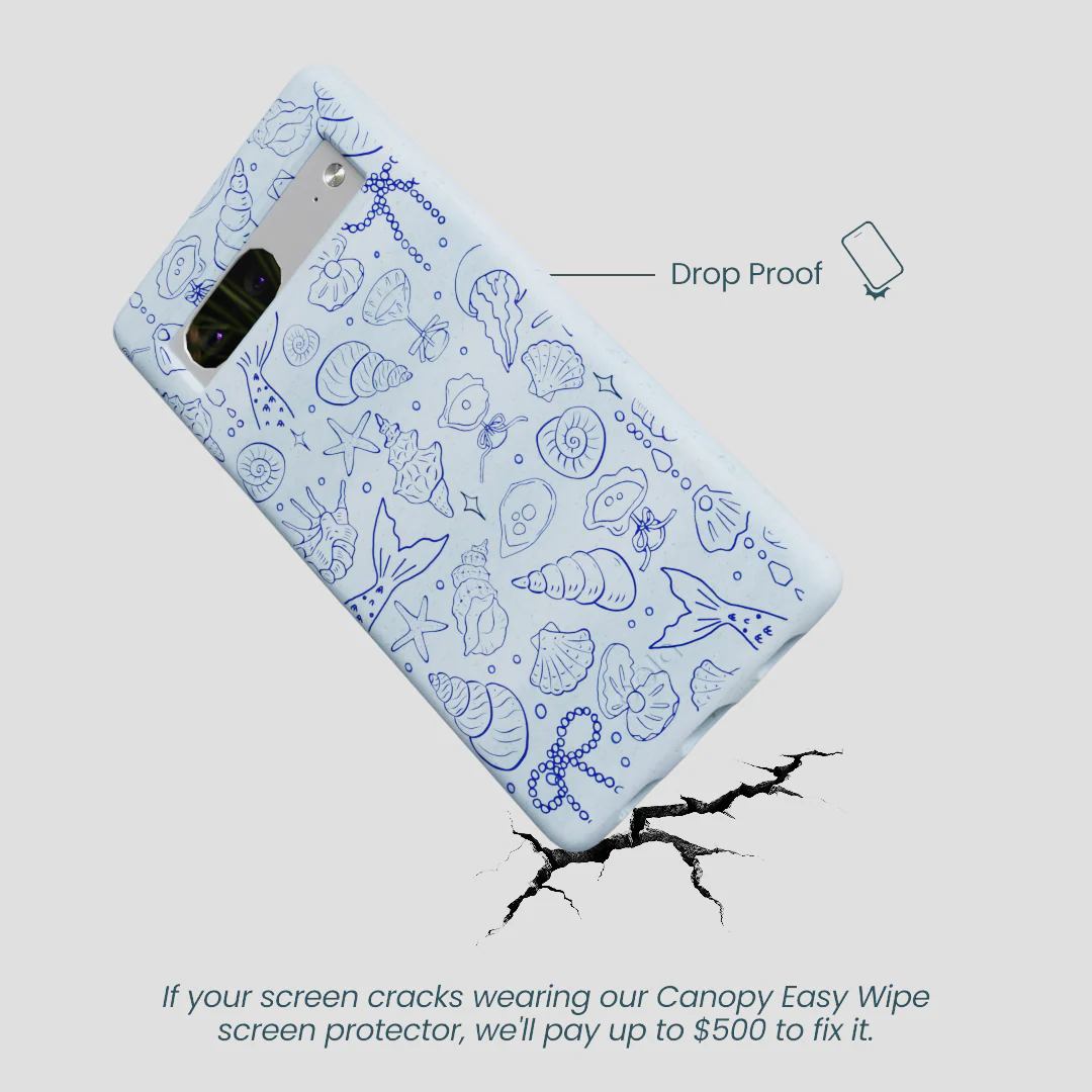 Powder Blue Ocean Charms Google Pixel 7 Case - Image 5
