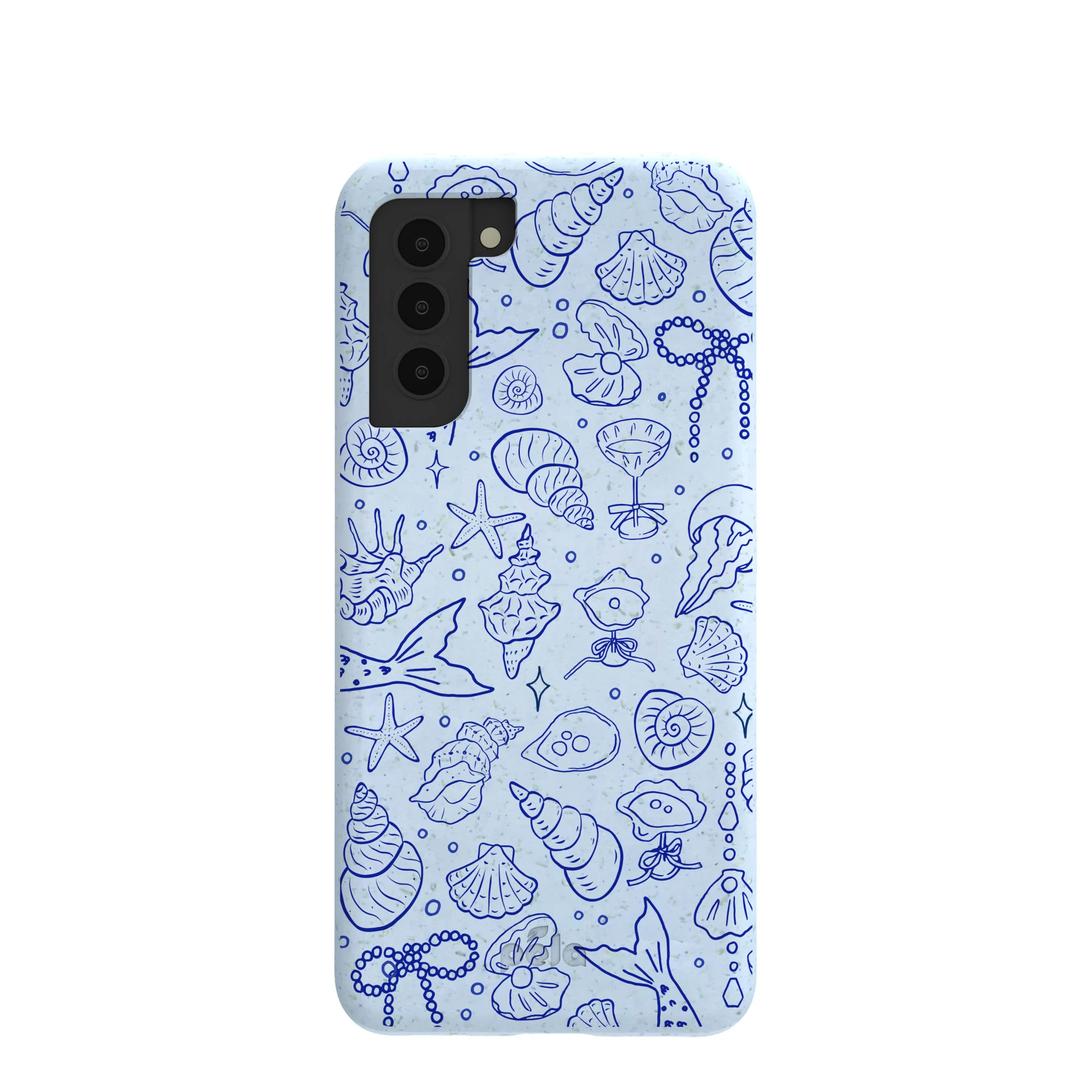 Powder Blue Ocean Charms Samsung Galaxy S21 Case