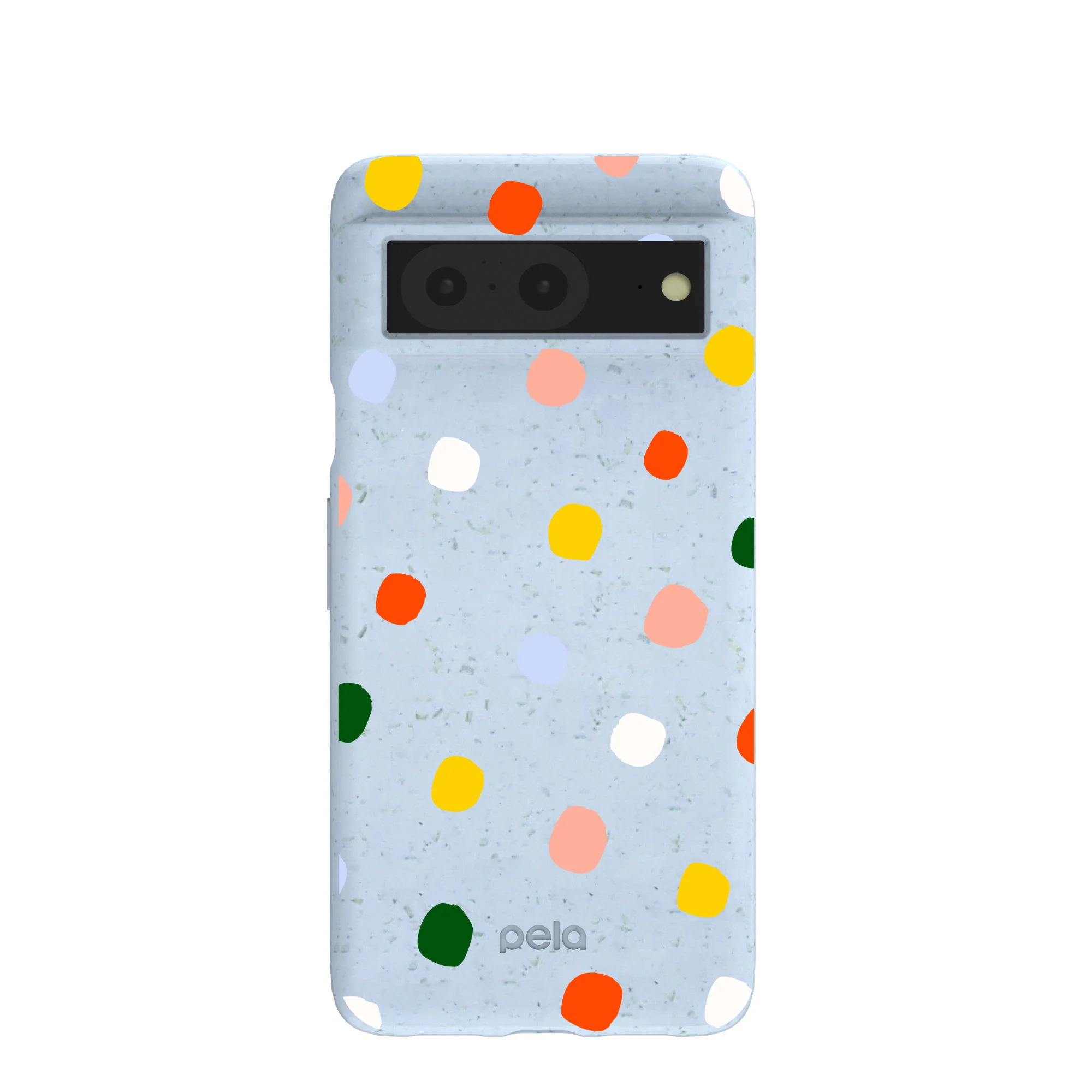 Powder Blue Rainbow Dots Google Pixel 8 Case