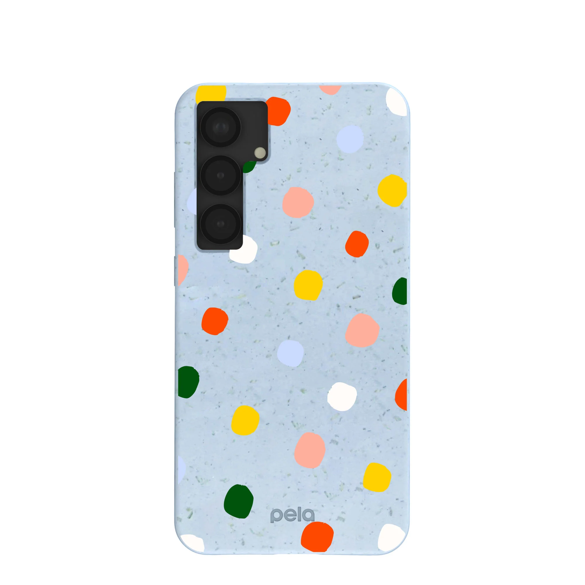 Powder Blue Rainbow Dots Samsung Galaxy S25+(Plus) Case