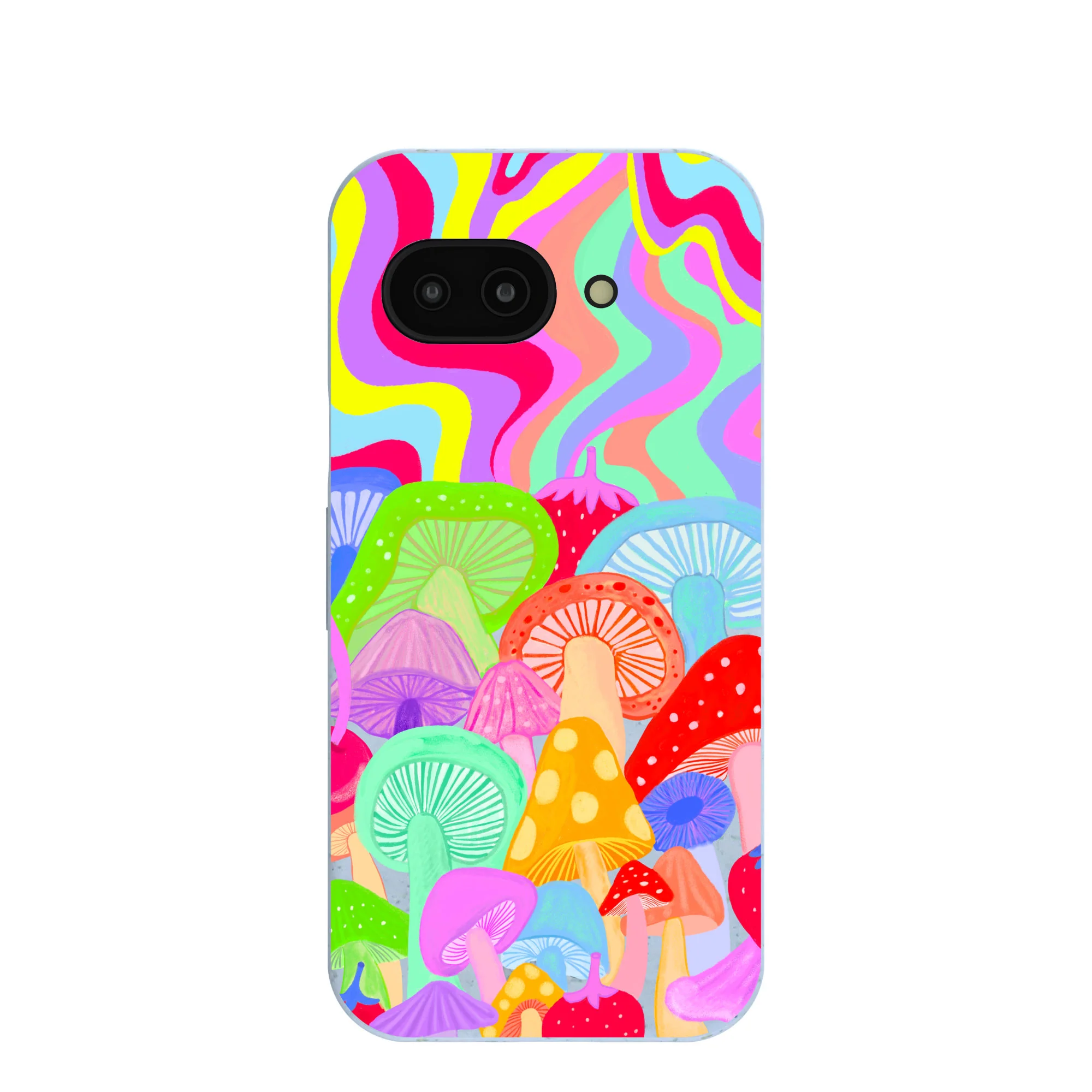 Powder Blue Shroom Spiral Google Pixel 9a Case