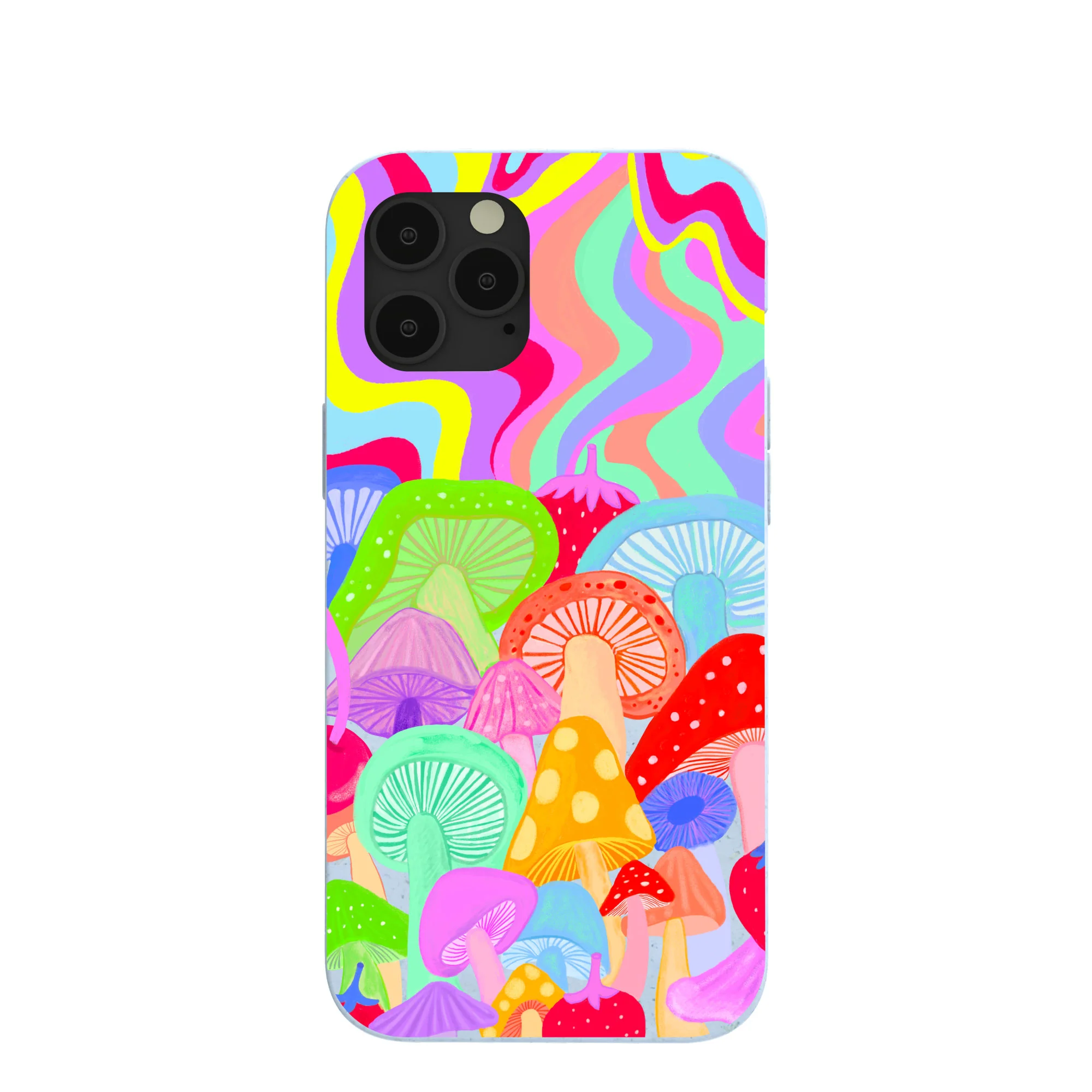 Powder Blue Shroom Spiral iPhone 12 Pro Max Case