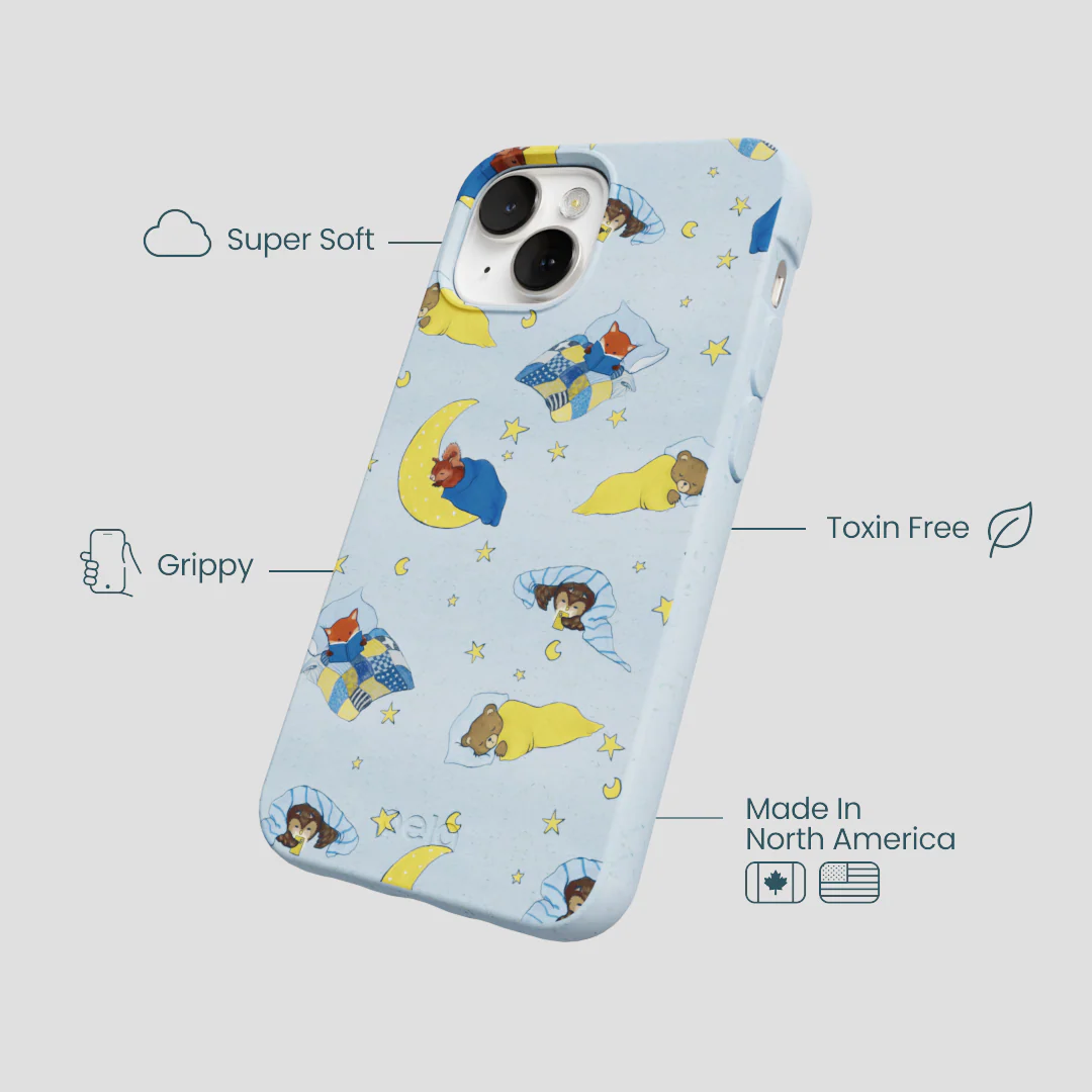 Powder Blue Starlight Sleep iPhone 13 Case - Image 4