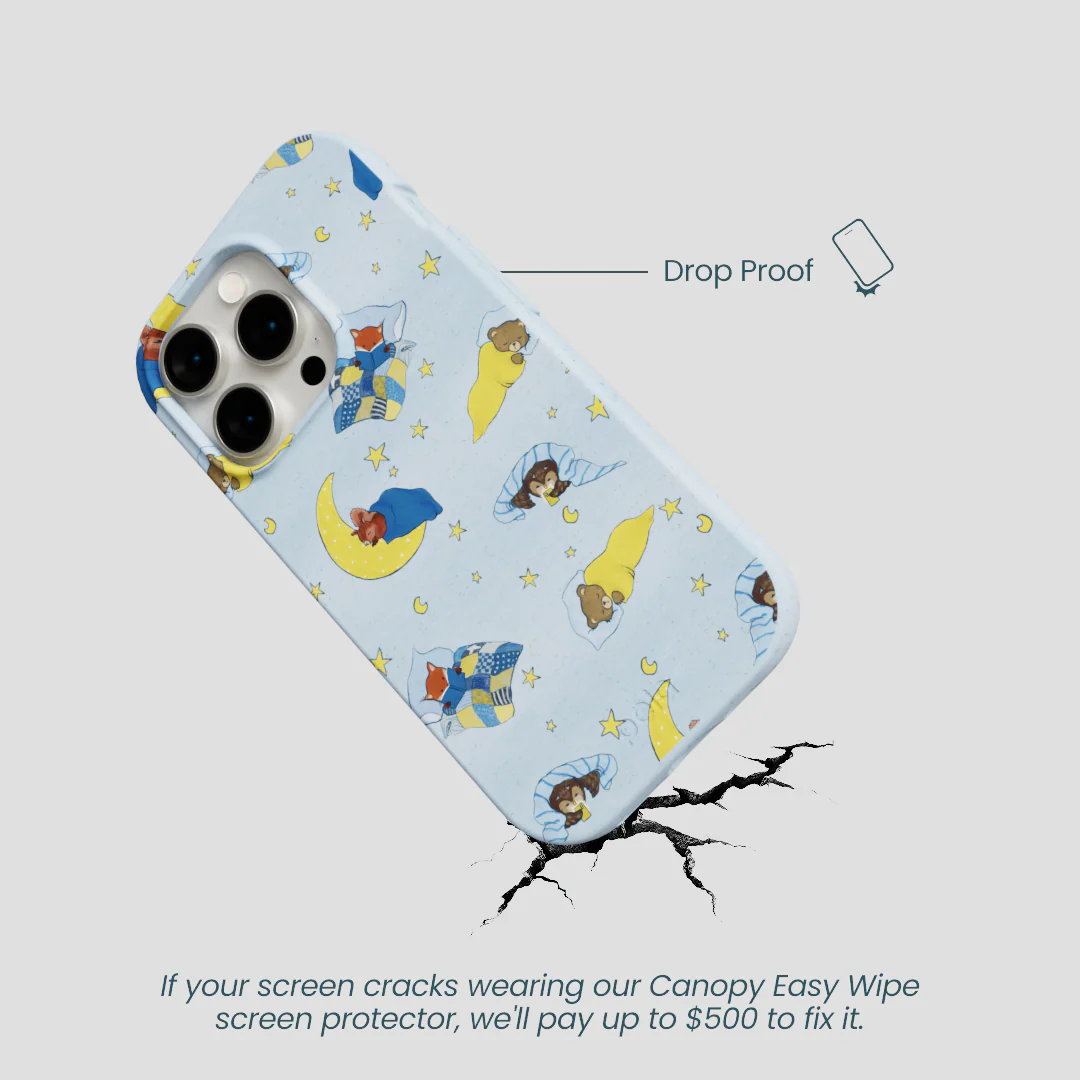 Powder Blue Starlight Sleep iPhone 15 Pro Case - Image 5