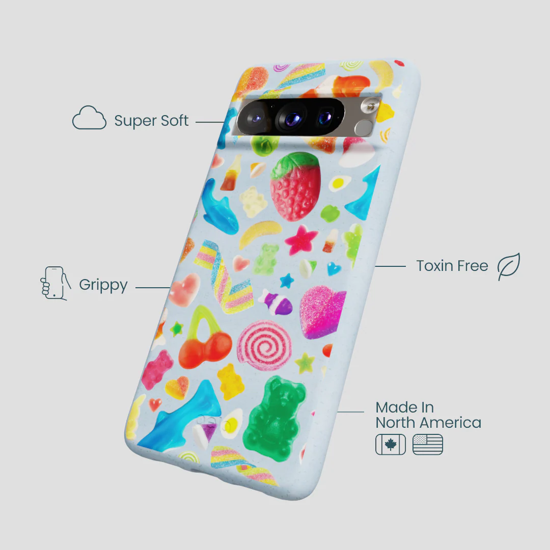 Powder Blue Super Gummies Google Pixel 8 Pro Case - Image 4