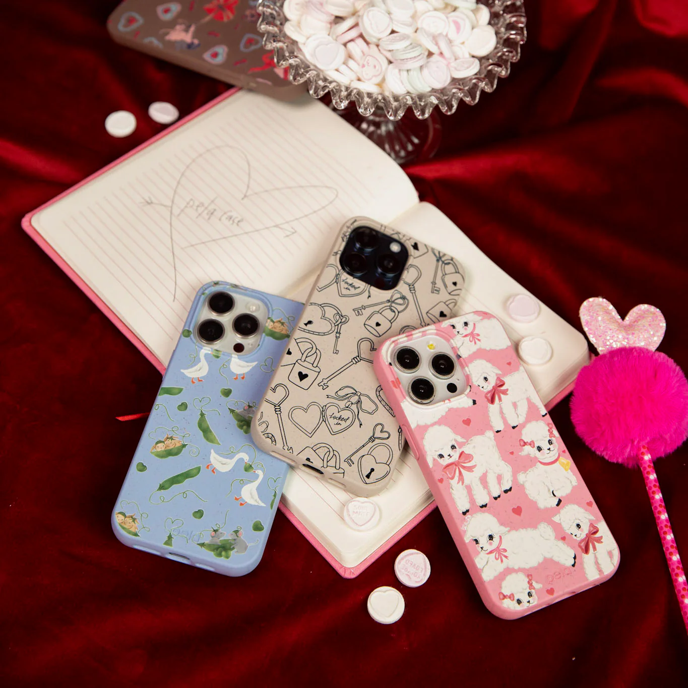 Powder Blue Two Peas in a Pod iPhone 13 Case - Image 10