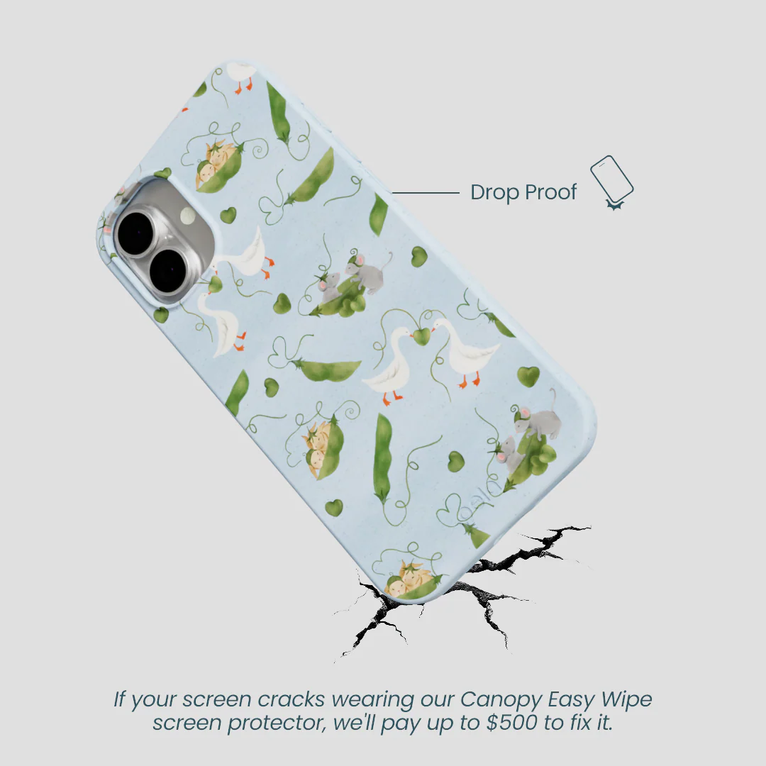 Powder Blue Two Peas in a Pod iPhone 16 Plus Case - Image 5