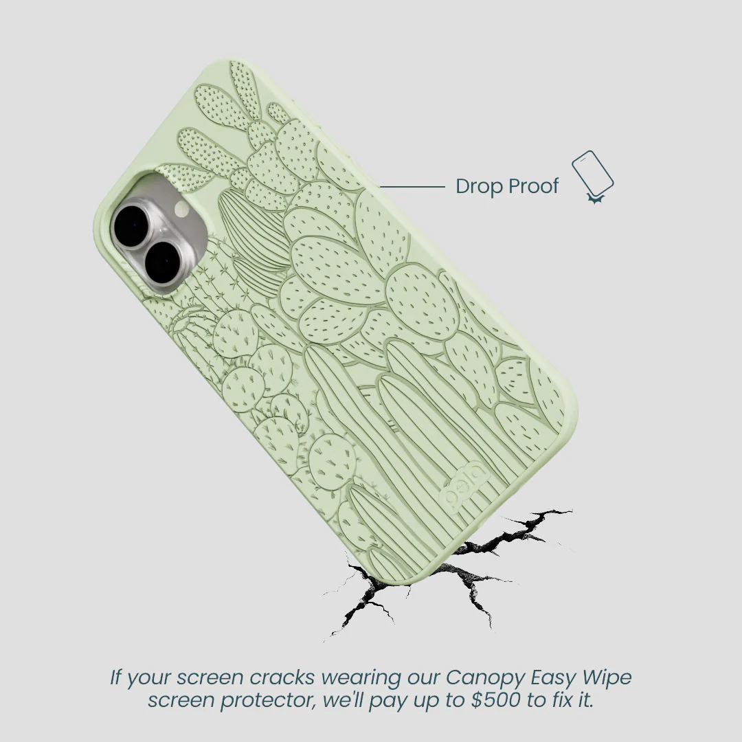 Sage Green Cacti iPhone 16 Plus Case - Image 5
