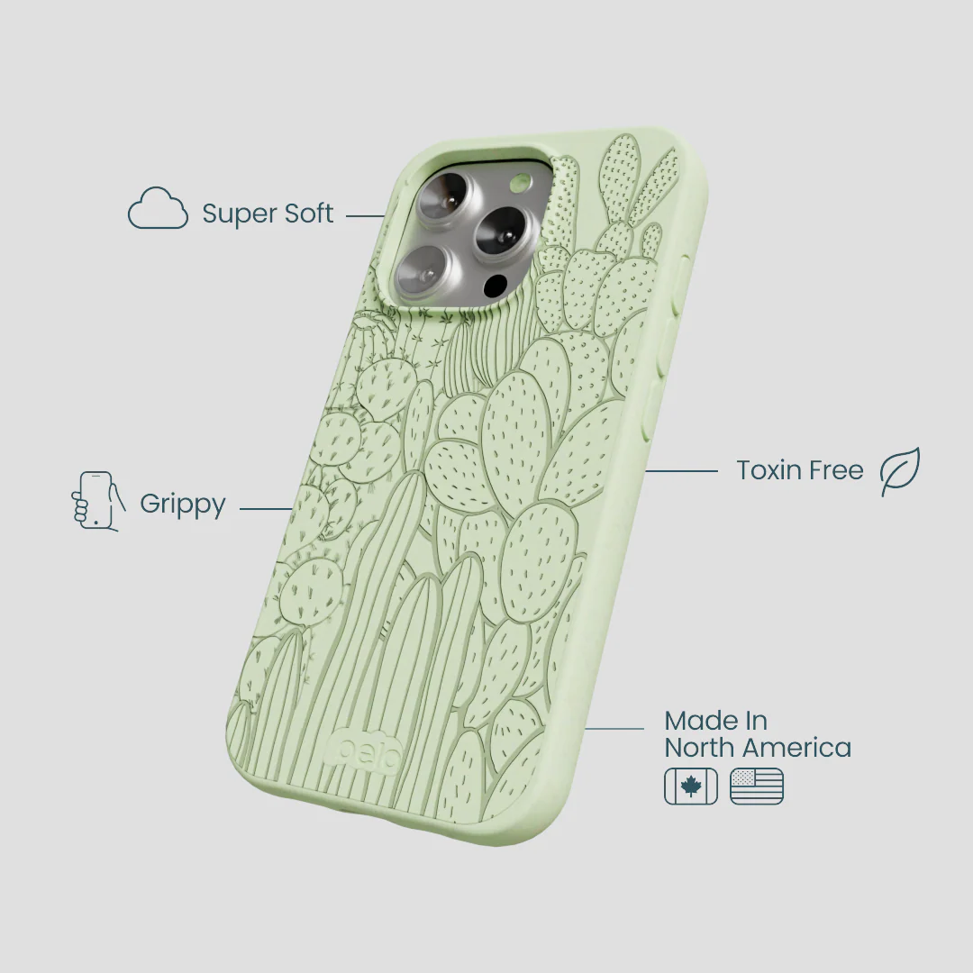 Sage Green Cacti iPhone 16 Pro Case - Image 4