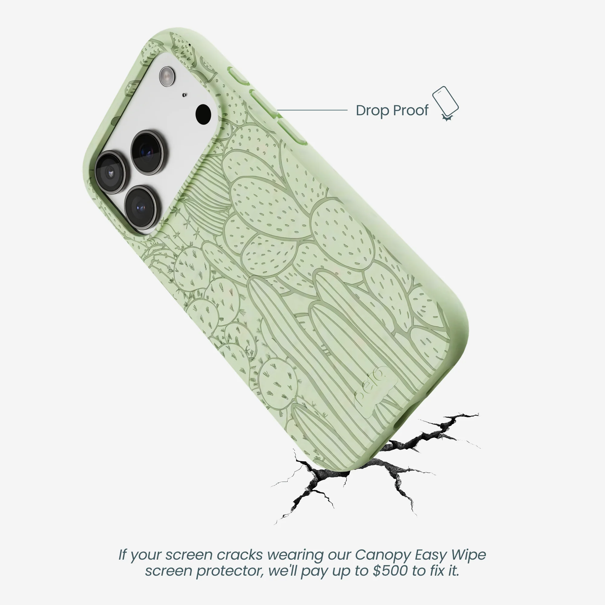Sage Green Cacti iPhone 17 Pro Case - Image 5