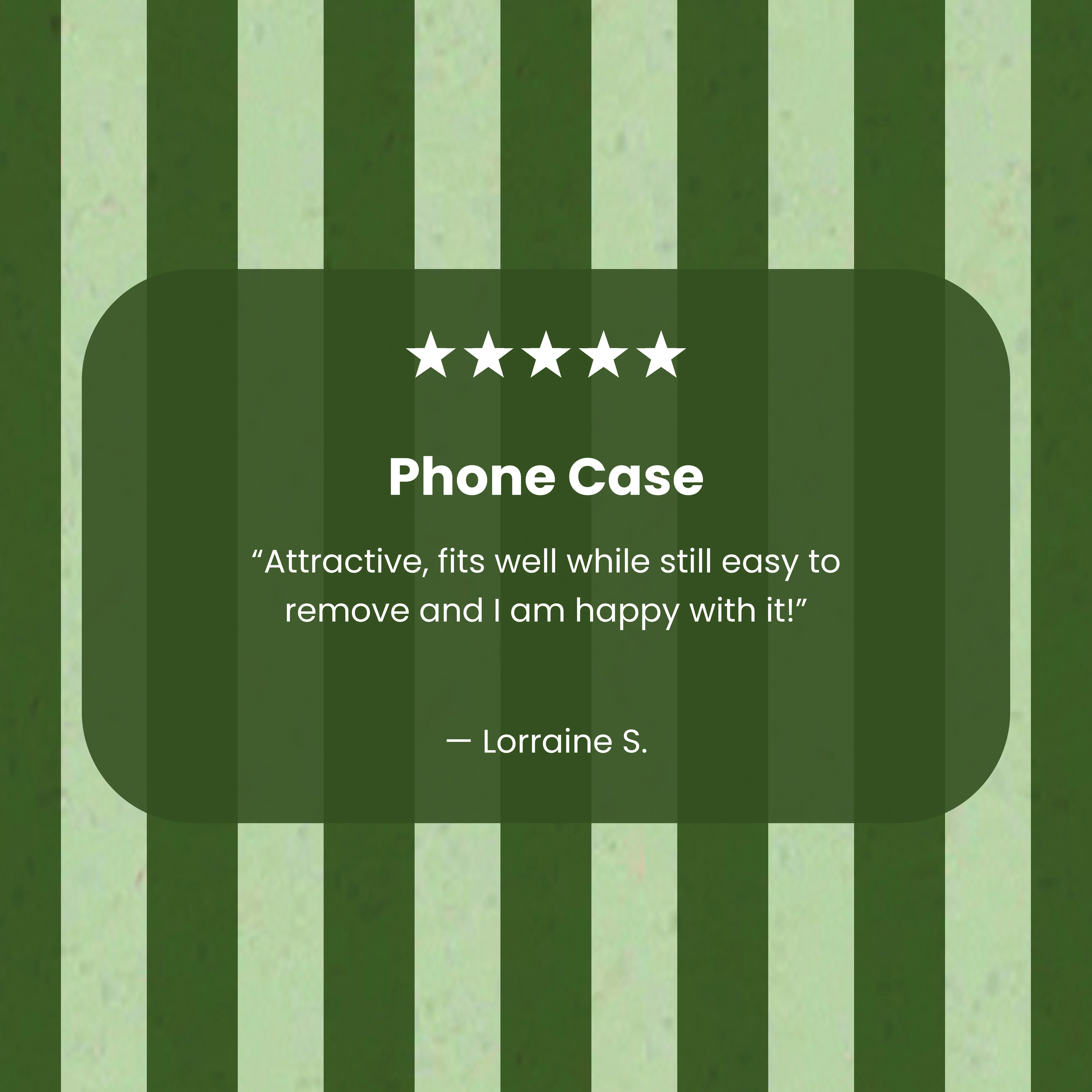 Sage Green Clover Stripes Google Pixel 8a Case - Image 3