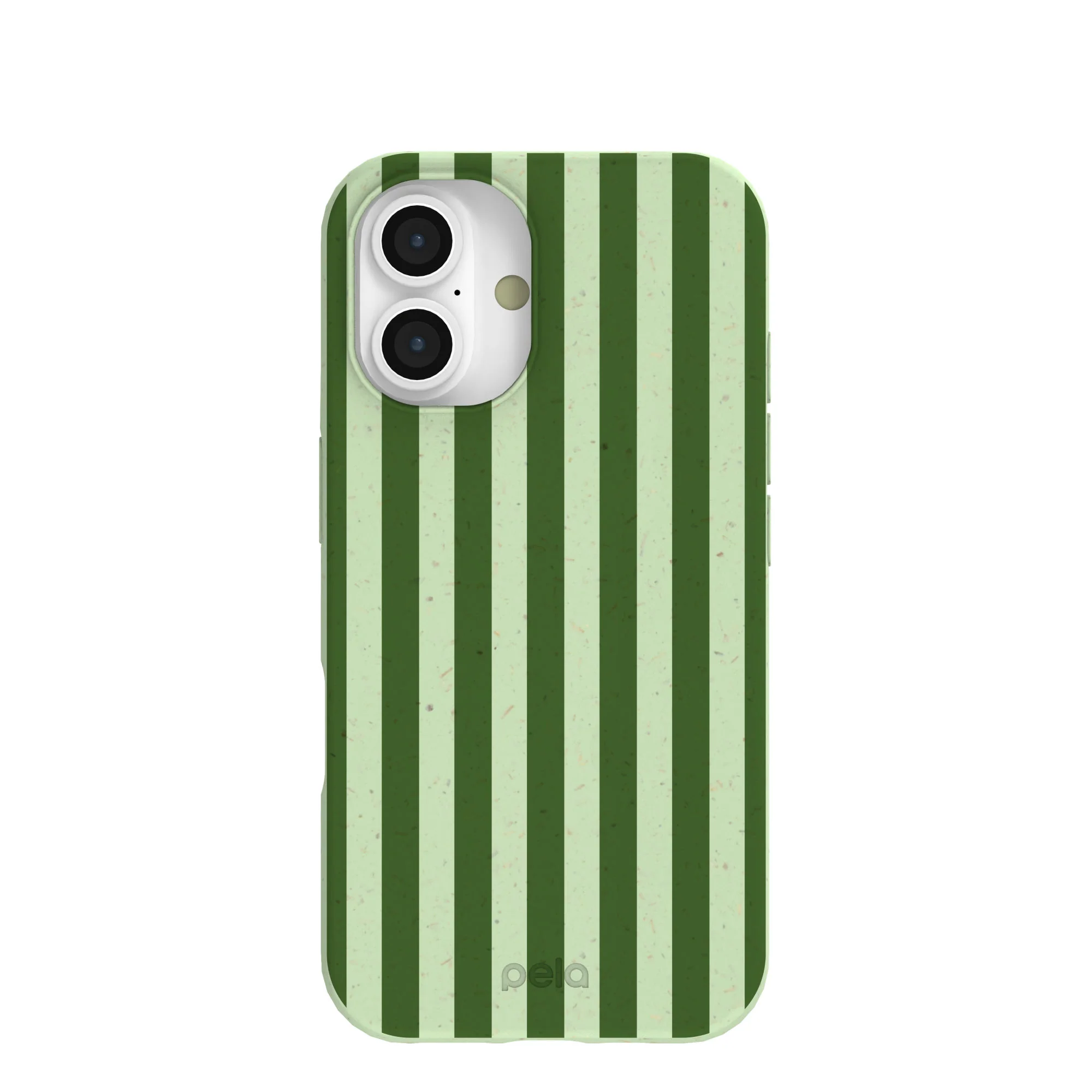 Sage Green Clover Stripes iPhone 16 Case