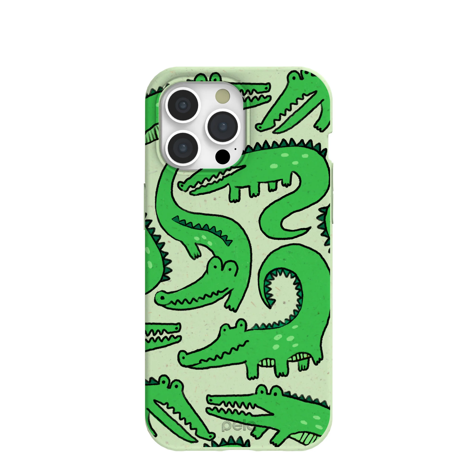 Sage Green Croc a Doodle iPhone 15 Pro Max Case