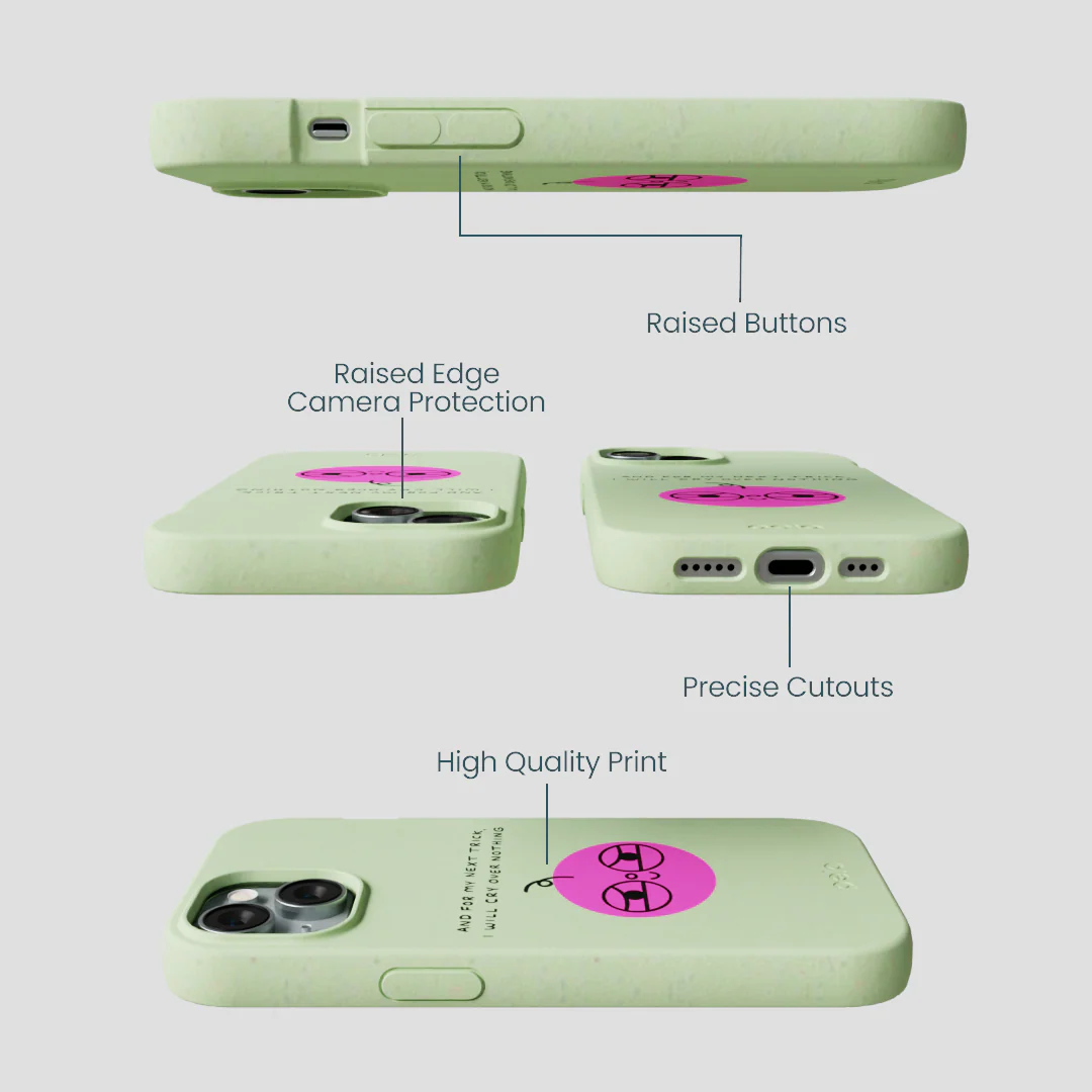 Sage Green Cry iPhone 15 Case - Image 3