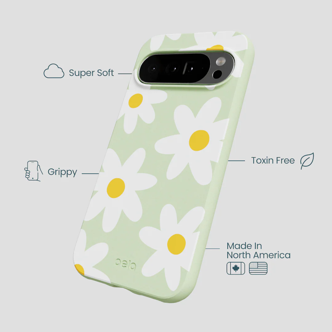 Sage Green Daisy Google Pixel 10 Pro XL Case - Image 4