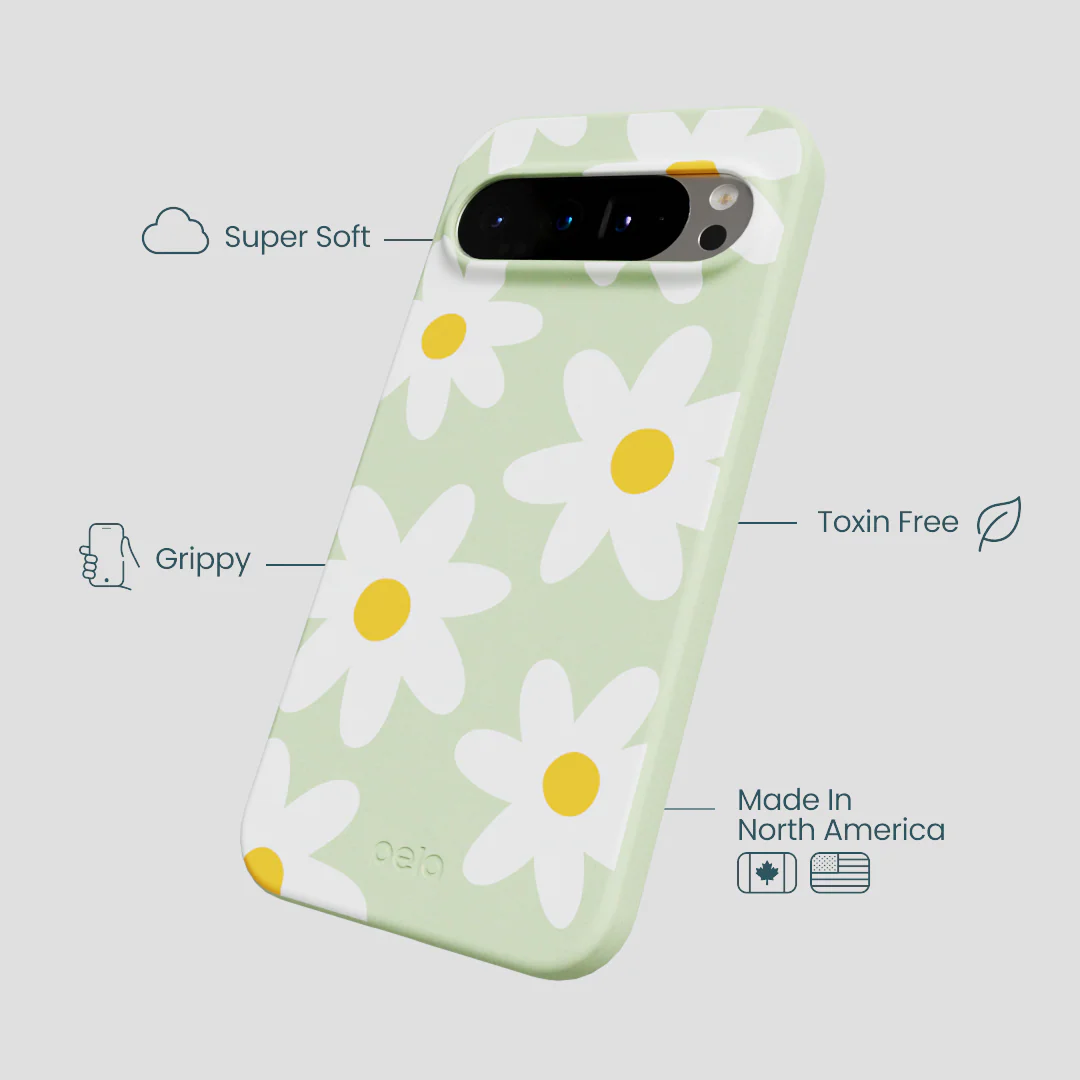 Sage Green Daisy Google Pixel 9 Pro XL Case - Image 4
