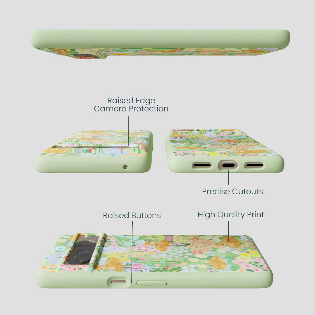 Sage Green Deer Dreams Google Pixel 8 Pro Case - Image 3