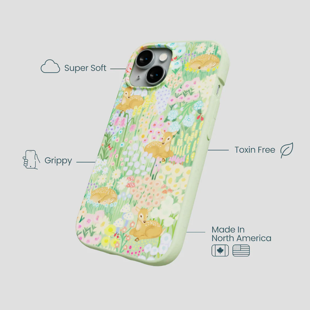 Sage Green Deer Dreams iPhone 15 Case - Image 4