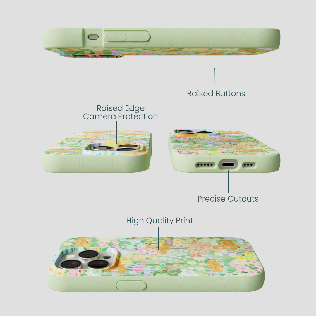 Sage Green Deer Dreams iPhone 15 Pro Case - Image 3