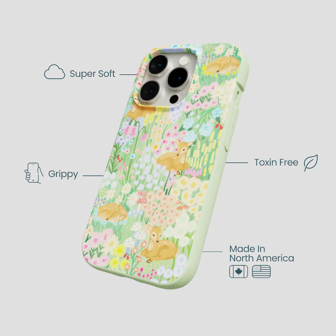 Sage Green Deer Dreams iPhone 15 Pro Case - Image 4