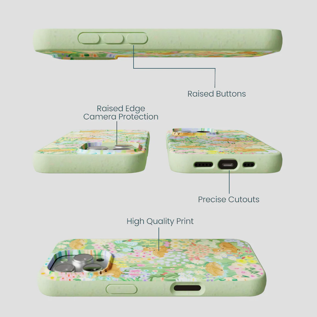 Sage Green Deer Dreams iPhone 16 Pro Case - Image 3