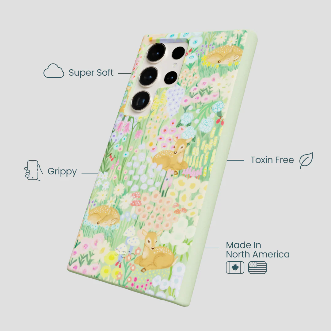 Sage Green Deer Dreams Samsung Galaxy S24 Ultra Case - Image 4