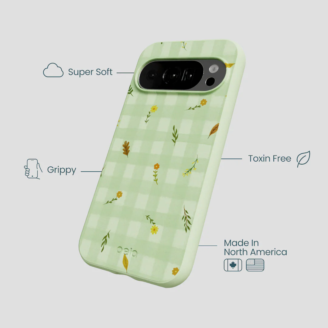Sage Green Fall Gingham Google Pixel 10/10 Pro Case - Image 4