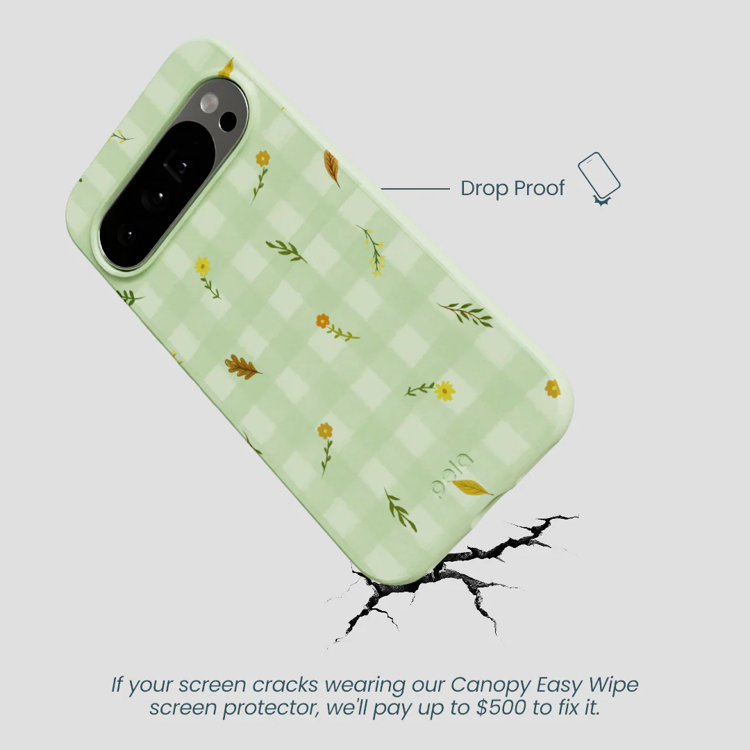 Sage Green Fall Gingham Google Pixel 10 Pro XL Case - Image 5