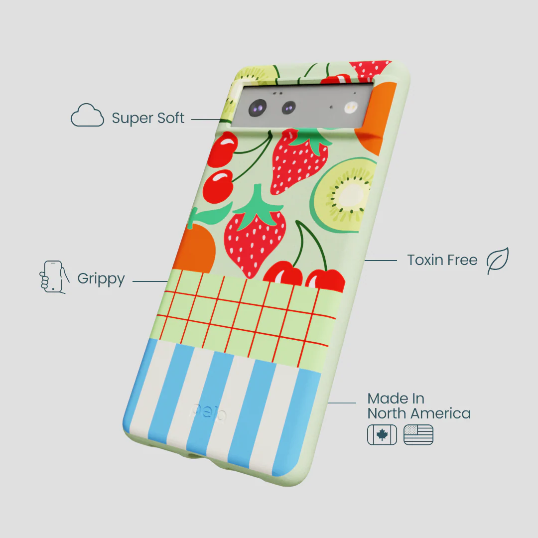 Sage Green Fresh Picnic Google Pixel 6a Case - Image 4