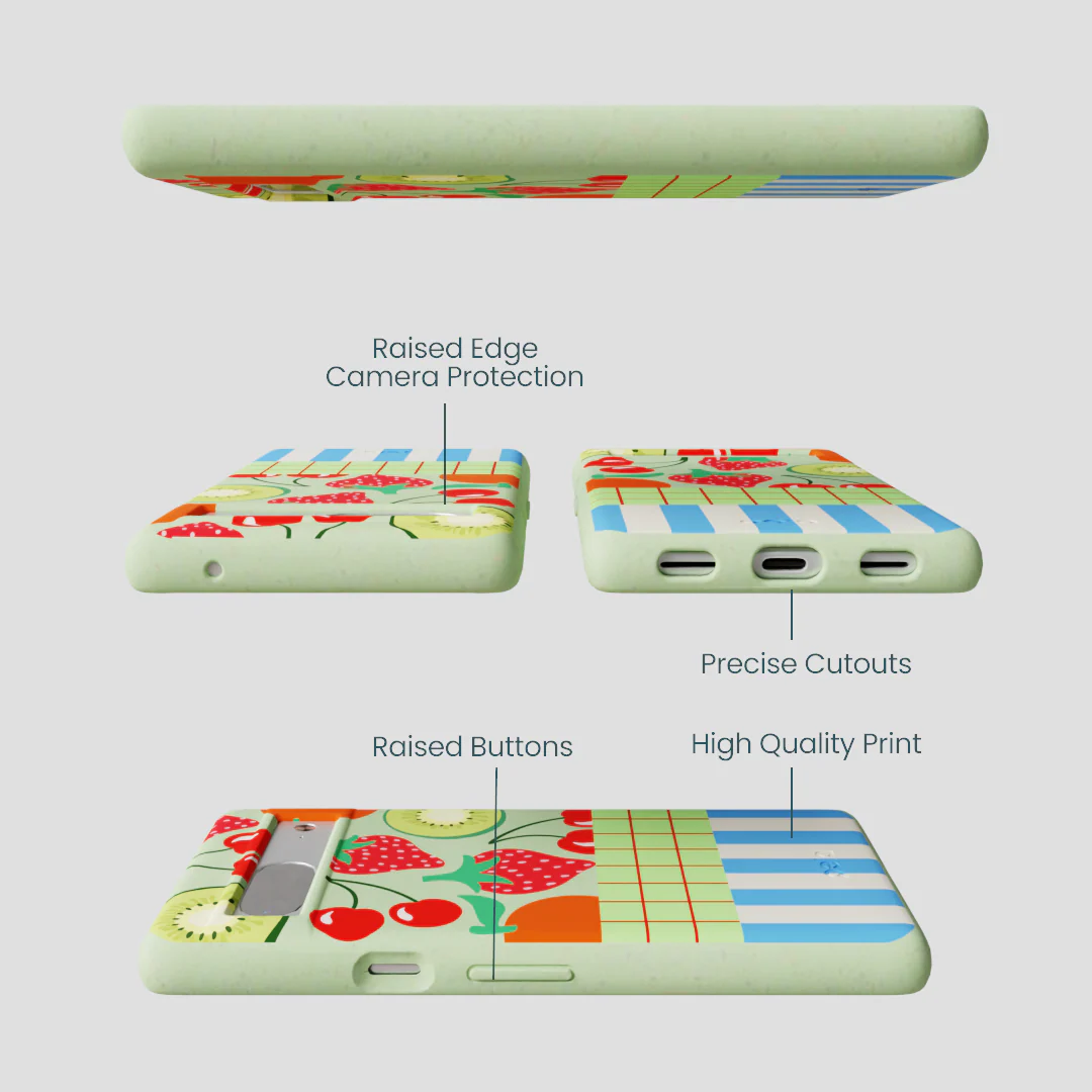 Sage Green Fresh Picnic Google Pixel 7 Case - Image 3